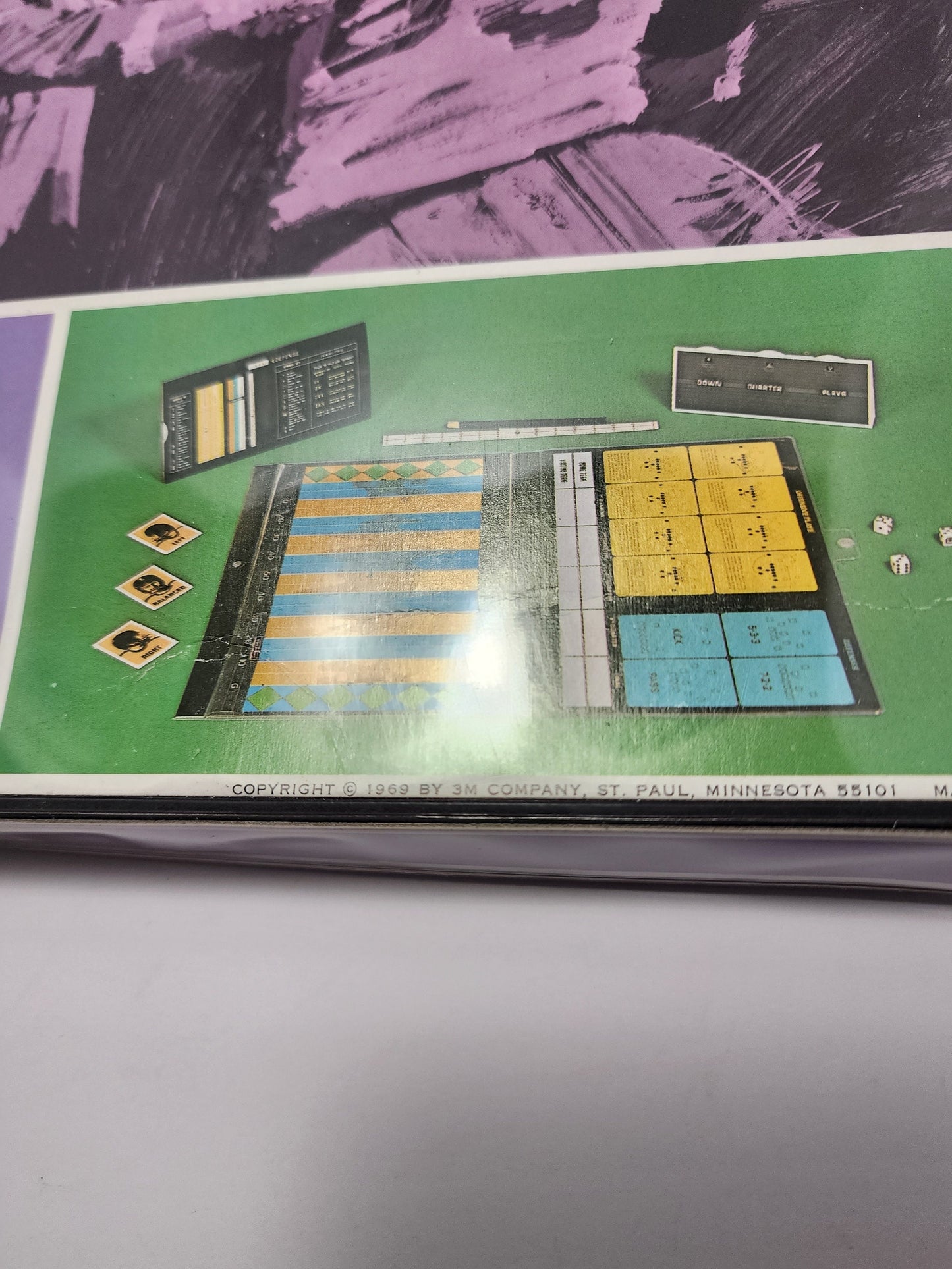 Nfl 1969 Football A Thinking Man's Game Board Game - 3M Game - Board Game - Vintage Games - Football Game - Man - Man Game - Vintage Board