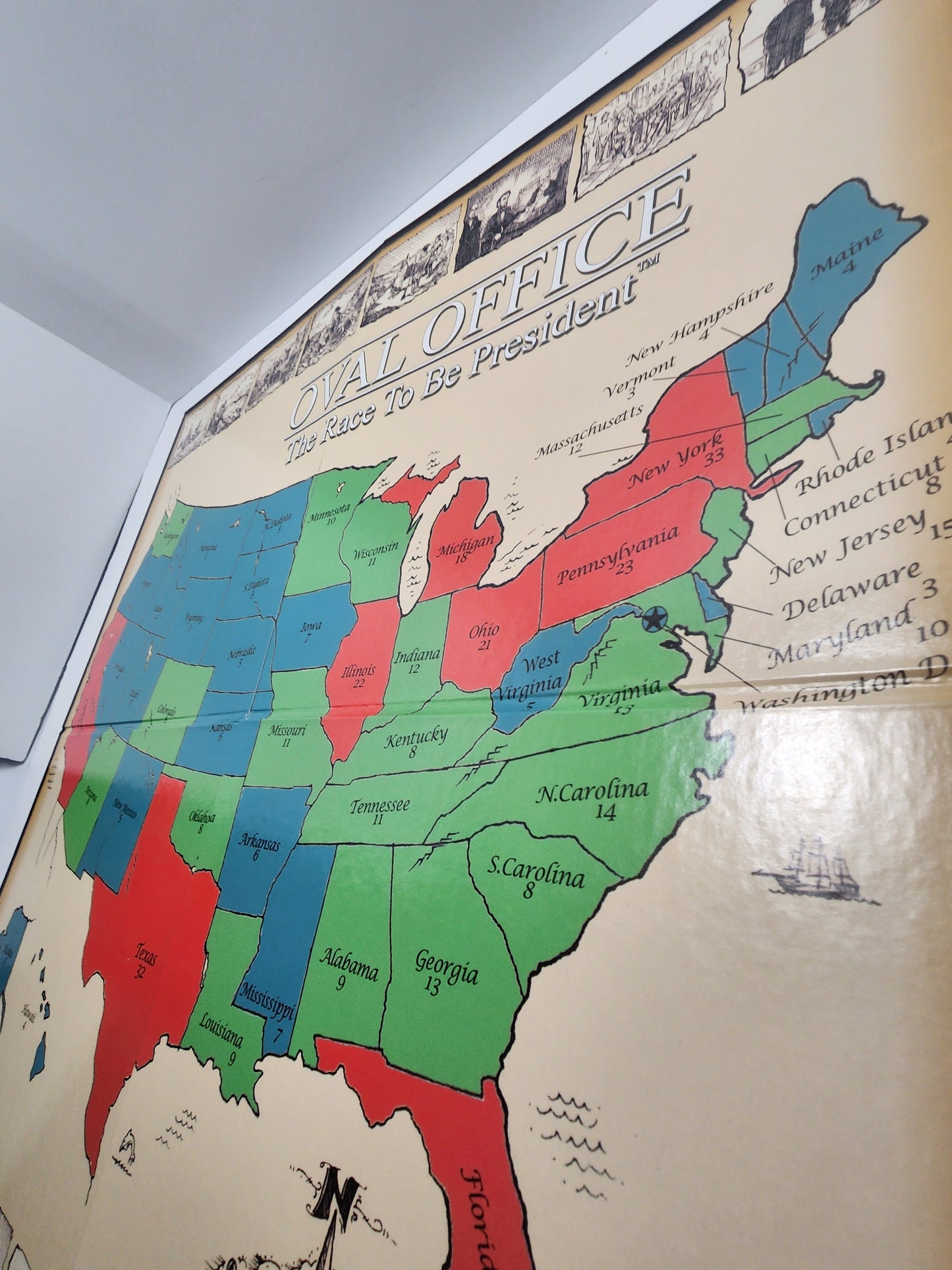 Tailor Oval Office The Race To Be President - Board Games - Vintage Board Games - President - President Games - Family Games - Game Night