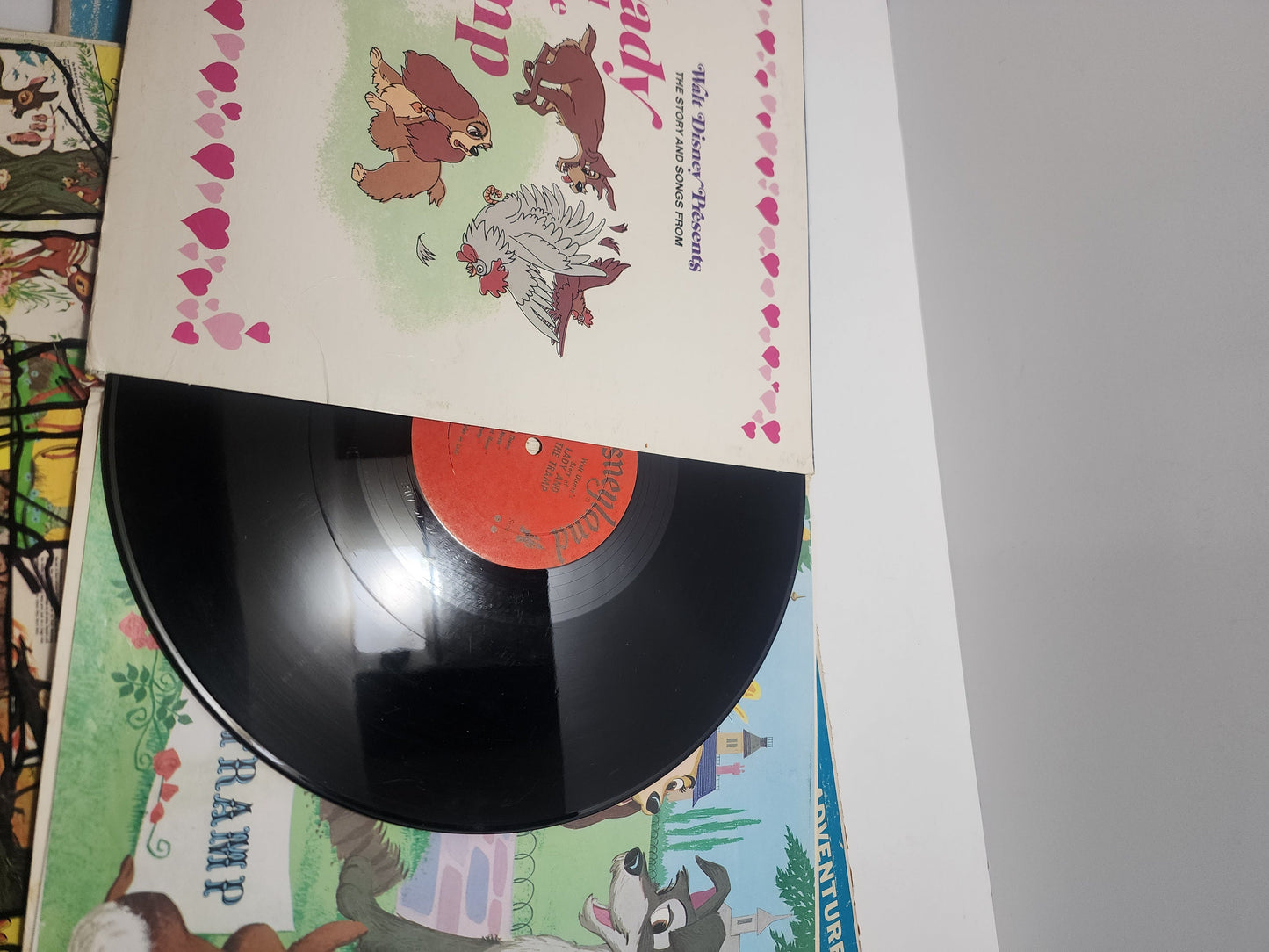 Walt Disney 1969 Vinyl Record Storybooks - Bambi - Lady and The Tramp - Disney - Walt Disney - Books - Records - Vinyl - Vintage Disney