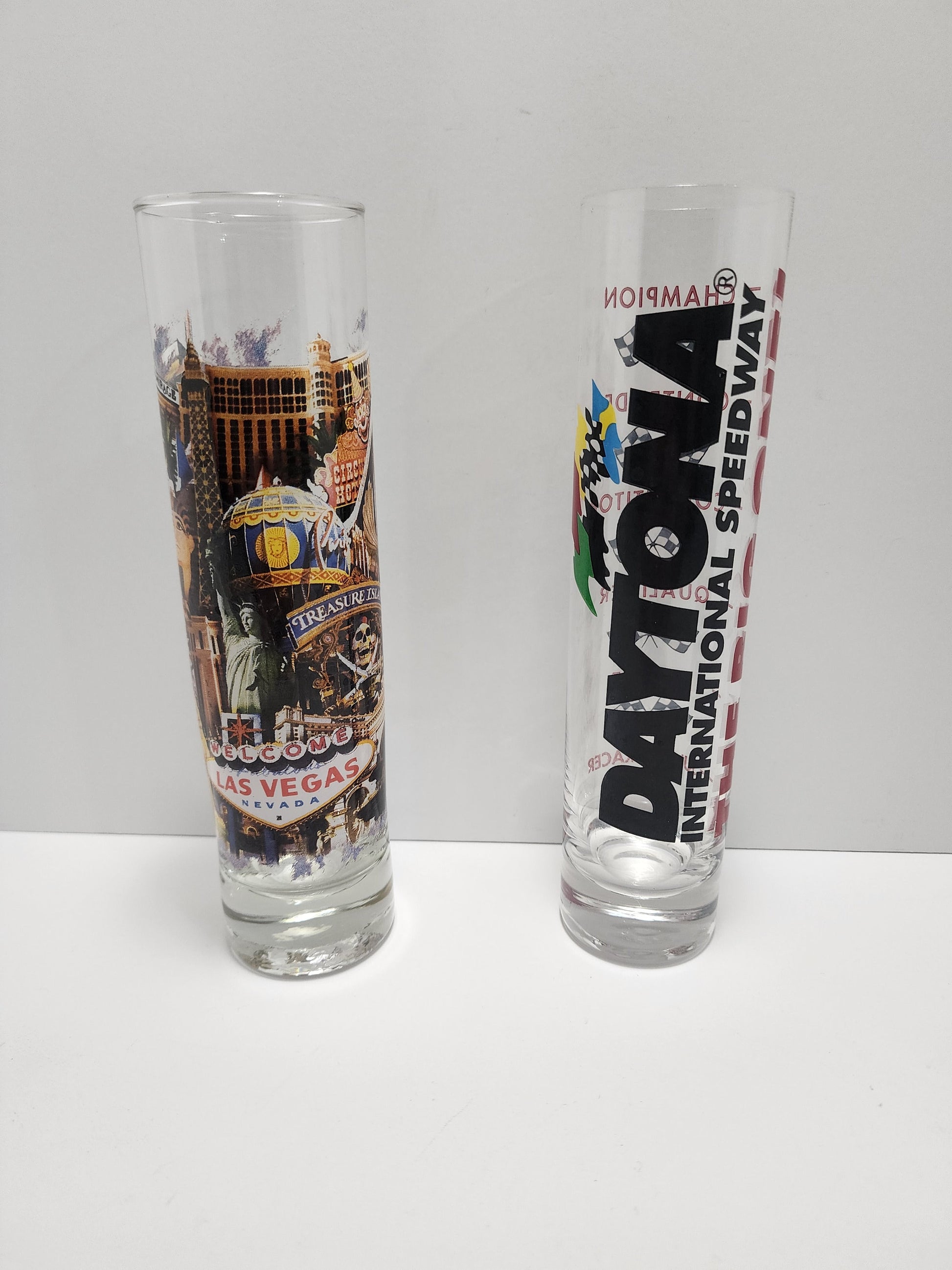 Shot Glass Tumblers Las Vegas Nevada and Racing Champion Nascar Daytona - Daytona - Nascar - Racing Champions - Las Vegas - Tumbler
