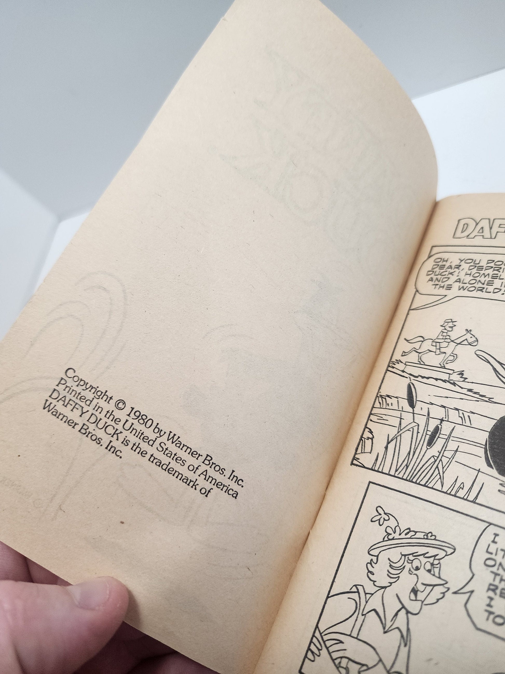 Warner Bros 1980 Daffy Duck Vintage Comic Book - Comic Book - Vintage Books - Vintage Comic - Comics - Looney Tunes - Daffy Duck