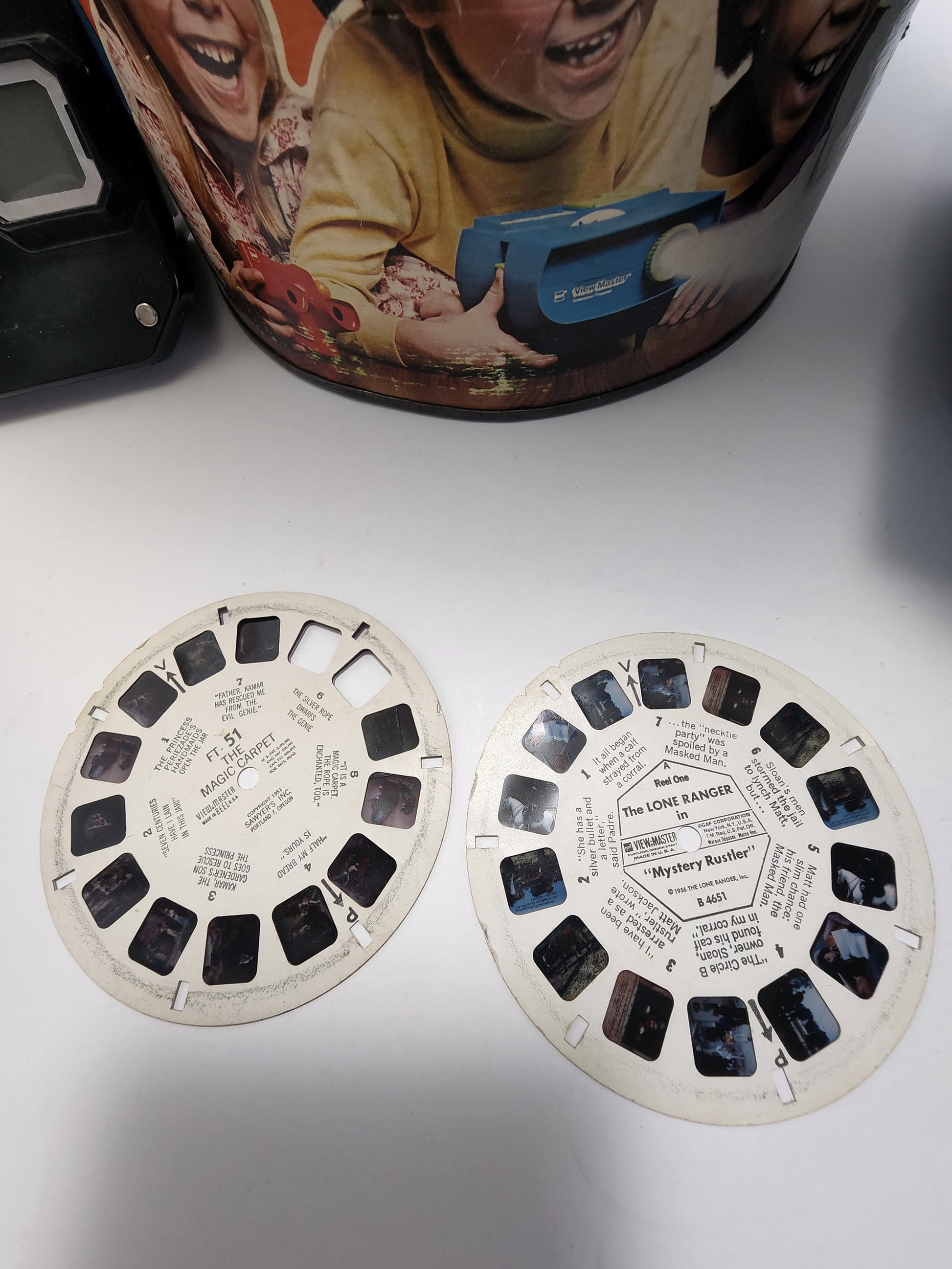 View Master 1970s Spaceman Theater In The Round - Gaf Viewmaster- View Master - Lone Ranger - Star Trek - Viewmaster Projector