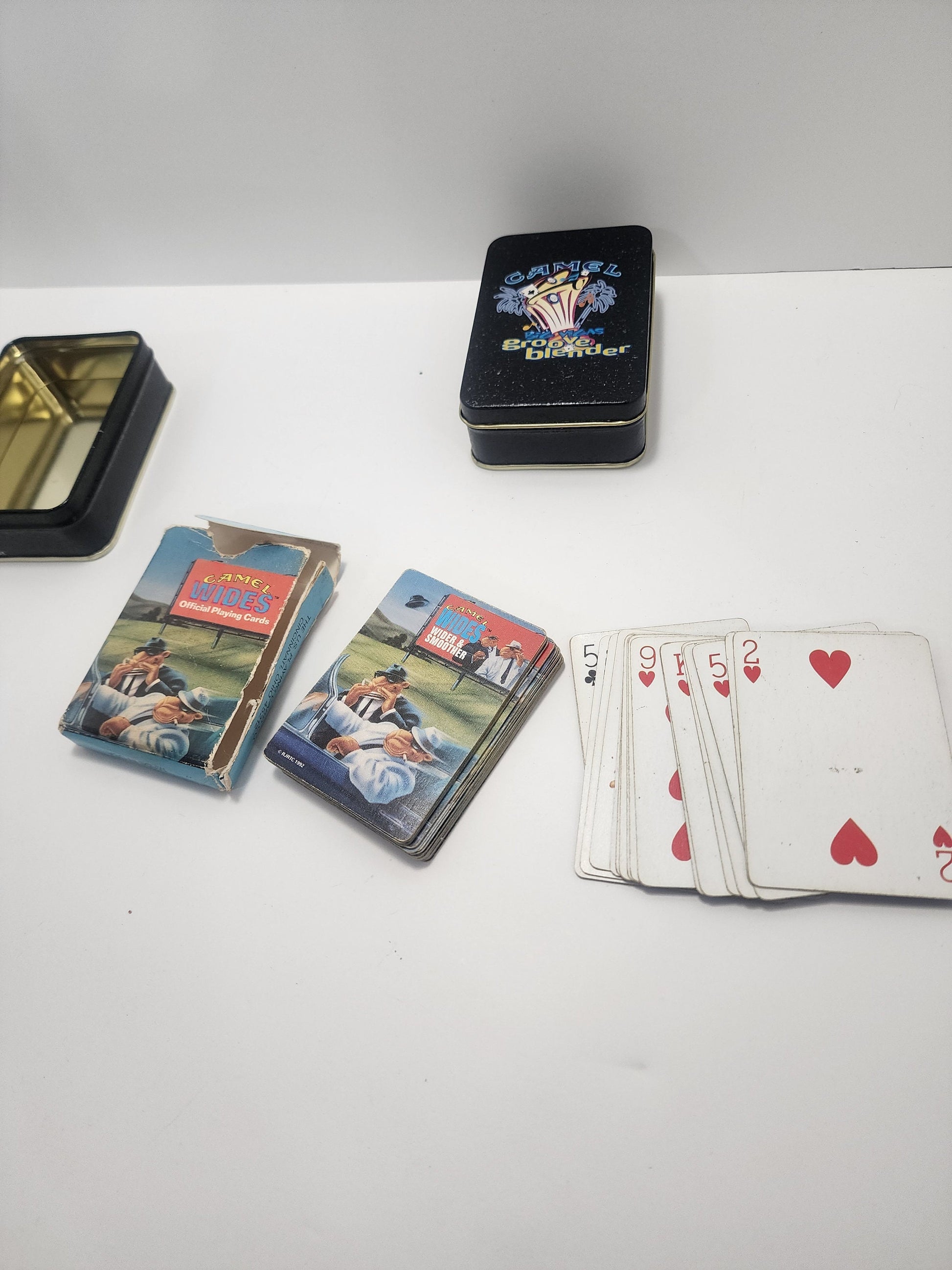 Camel 1996 Joe's Playing Cards and Collectable Vegas Tins - Smoking Joe's- Camel - Camel Joe's - Cigarette - Advertisment - Vegas Cards