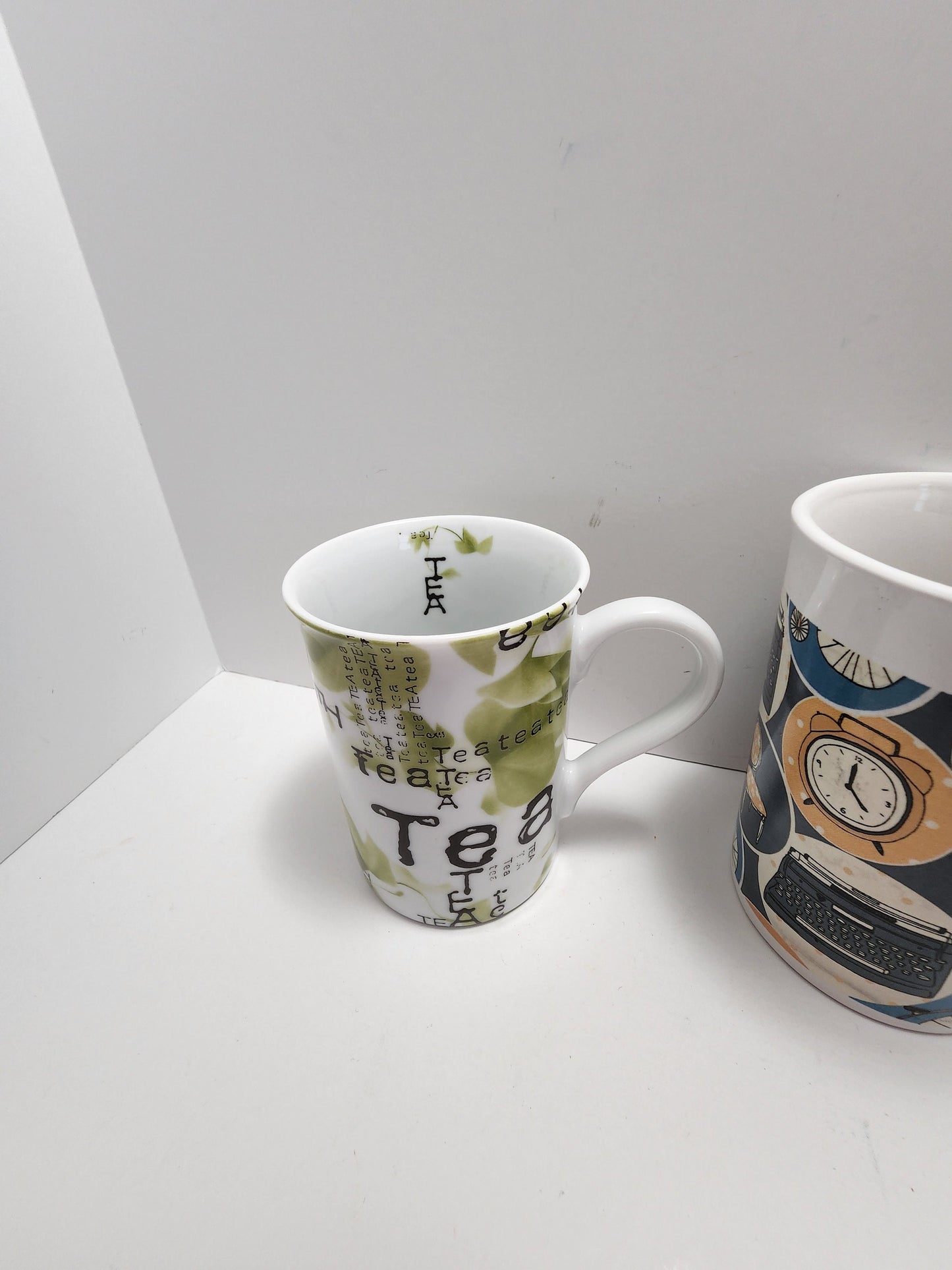 Coffee Mugs - Mugs - Drinkware - Vintage Mugs - Centennial - StaffordShire - England - England Mug - Telephone - Typewriter - Tea