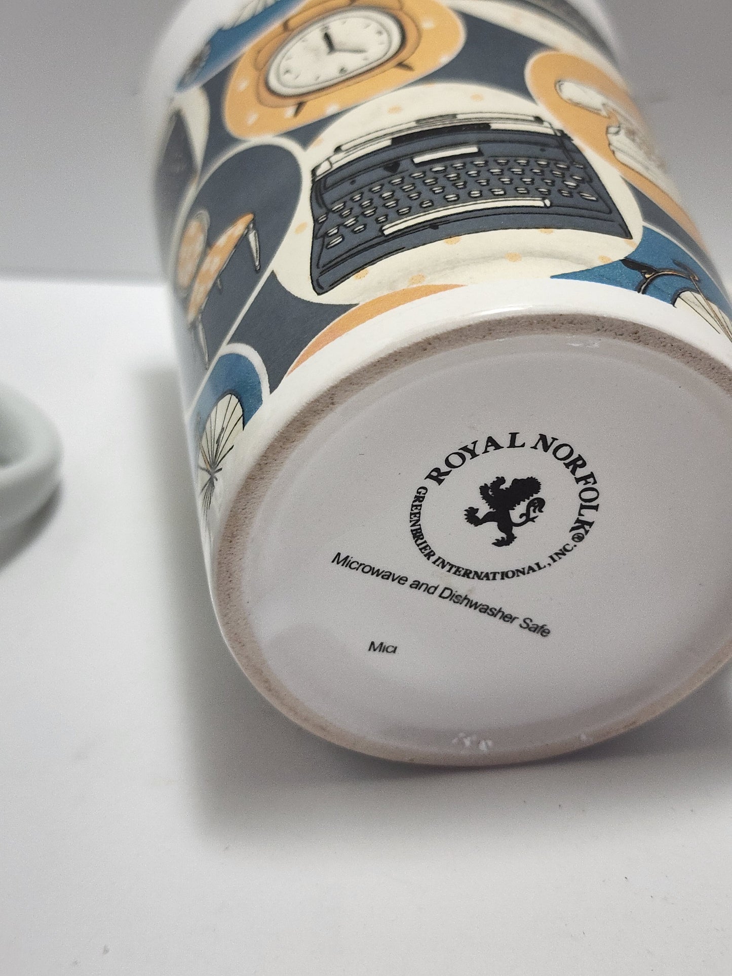 Coffee Mugs - Mugs - Drinkware - Vintage Mugs - Centennial - StaffordShire - England - England Mug - Telephone - Typewriter - Tea