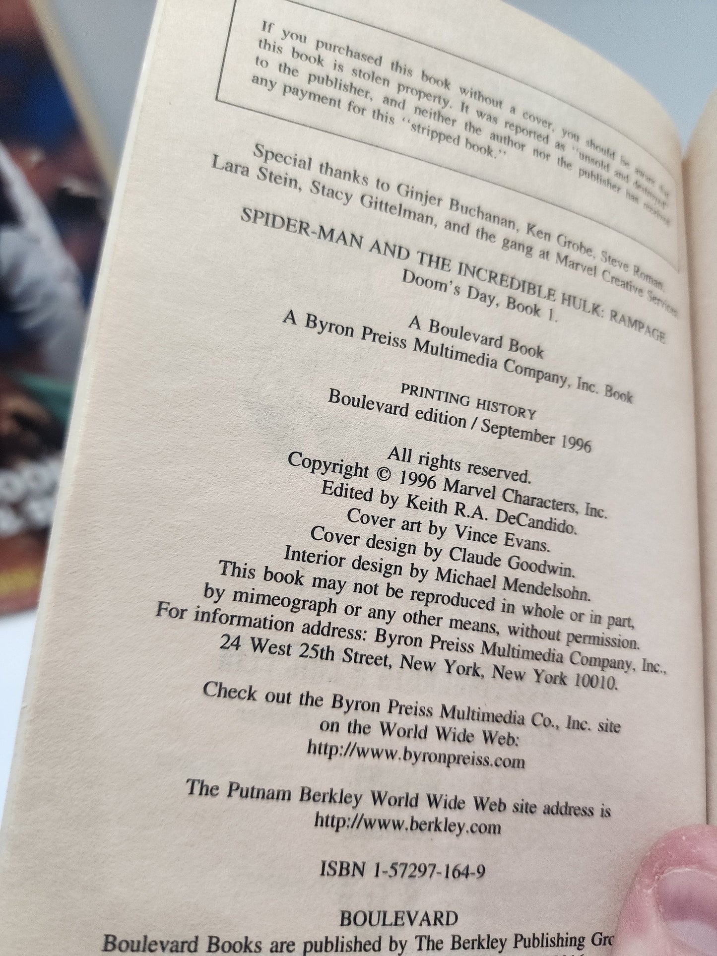 Marvel 1990s Superman Spiderman Incredible Hulk Books - Spiderman - Marvel Books - Superhero Books - Incredible Hulk - Superman - Books