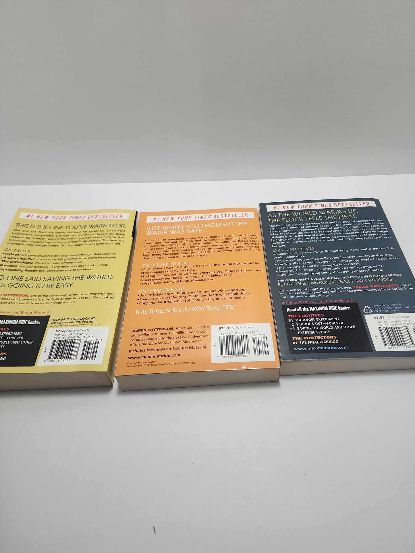 James Patterson Maximum Ride Series Books Lot Of 3 - Books - Book Set - James Patterson - Maximum Ride - Maximum Ride Books