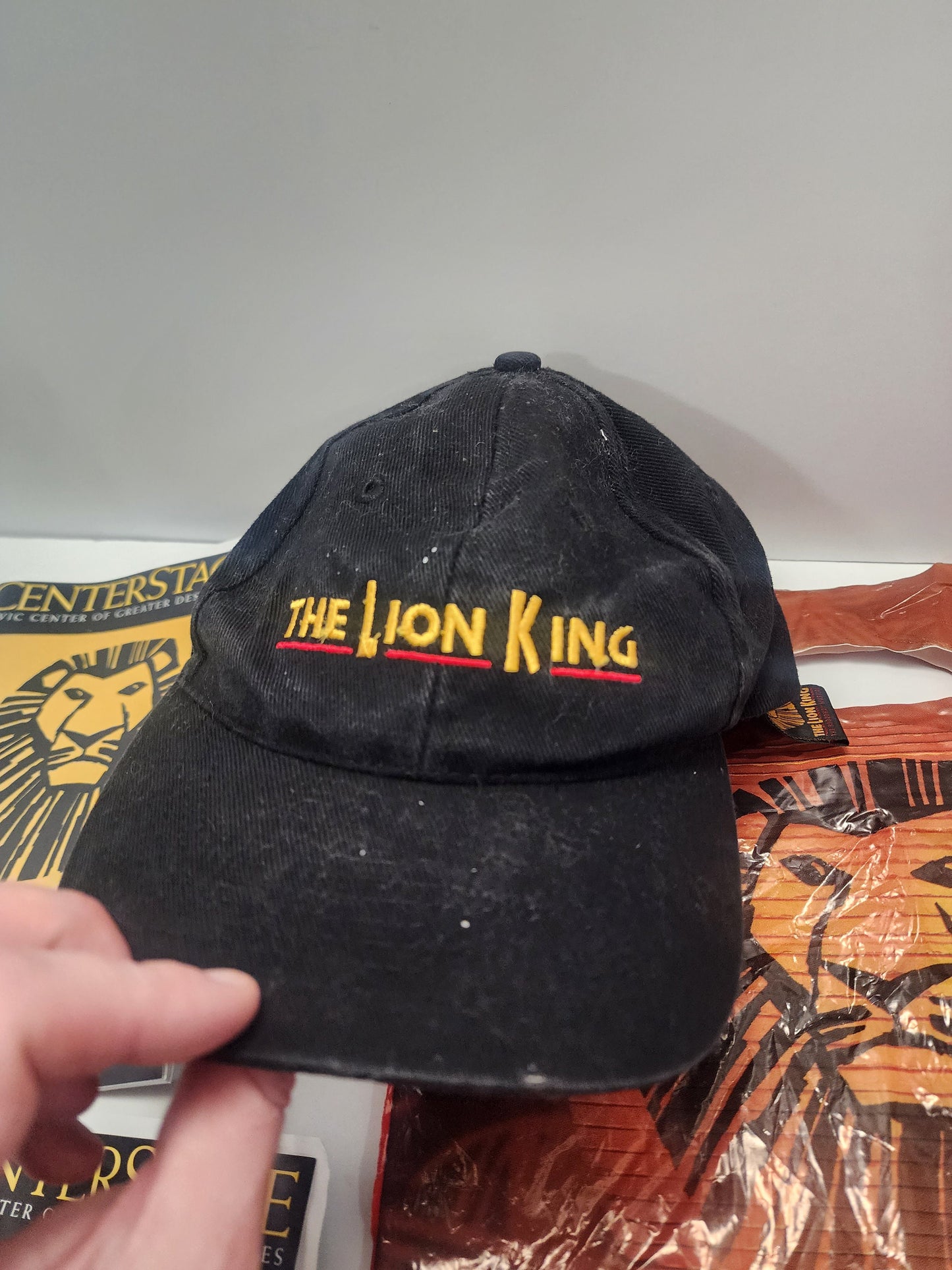Disney Vintage The Lion King Musical Disney On Ice Hat Bag and Schedule - Disney On Ice - Disney Musical - The Lion King - Lion King