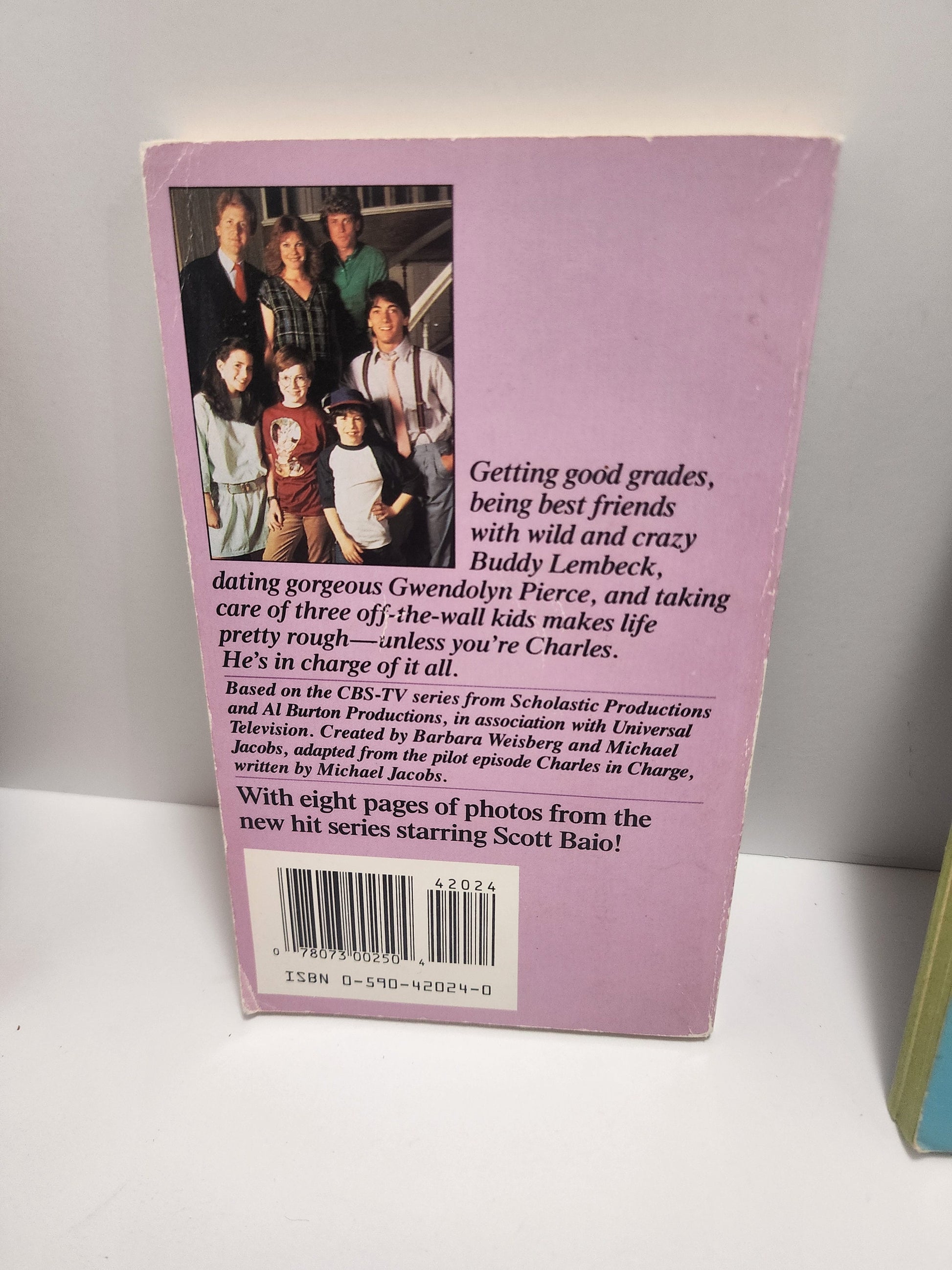 Charles In Charge CBS Show Book By Elizabeth Faucher - Books - Elizabeth Faucher - Vintage Books - Charles In Charge - TV show - Books