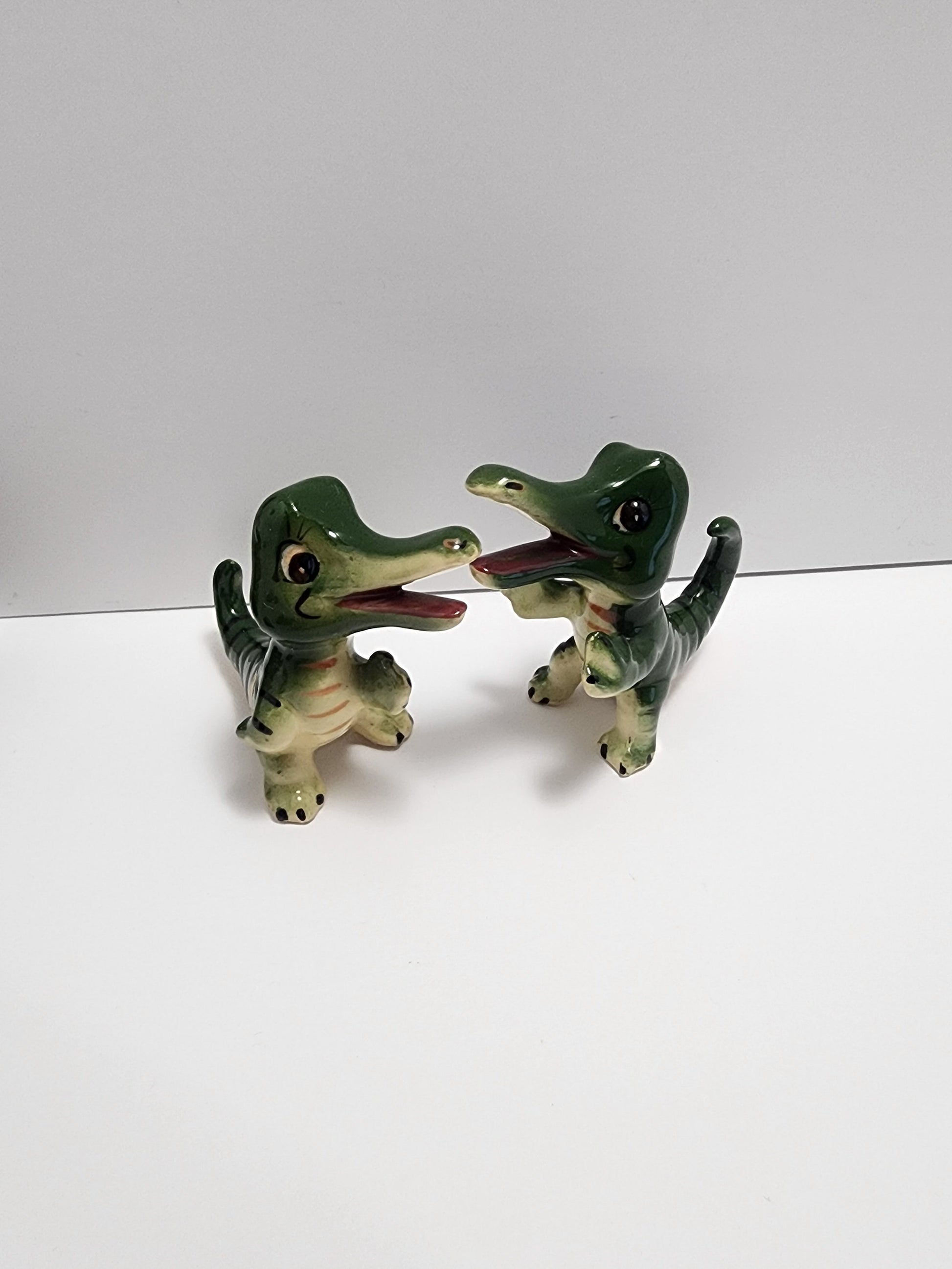Salt and Pepper Shakers Vintage 1950s Ceramic Animals and Totems - Little Kitchy - Salt and Pepper Shakers - Animals - Ceramic Salt Shaker