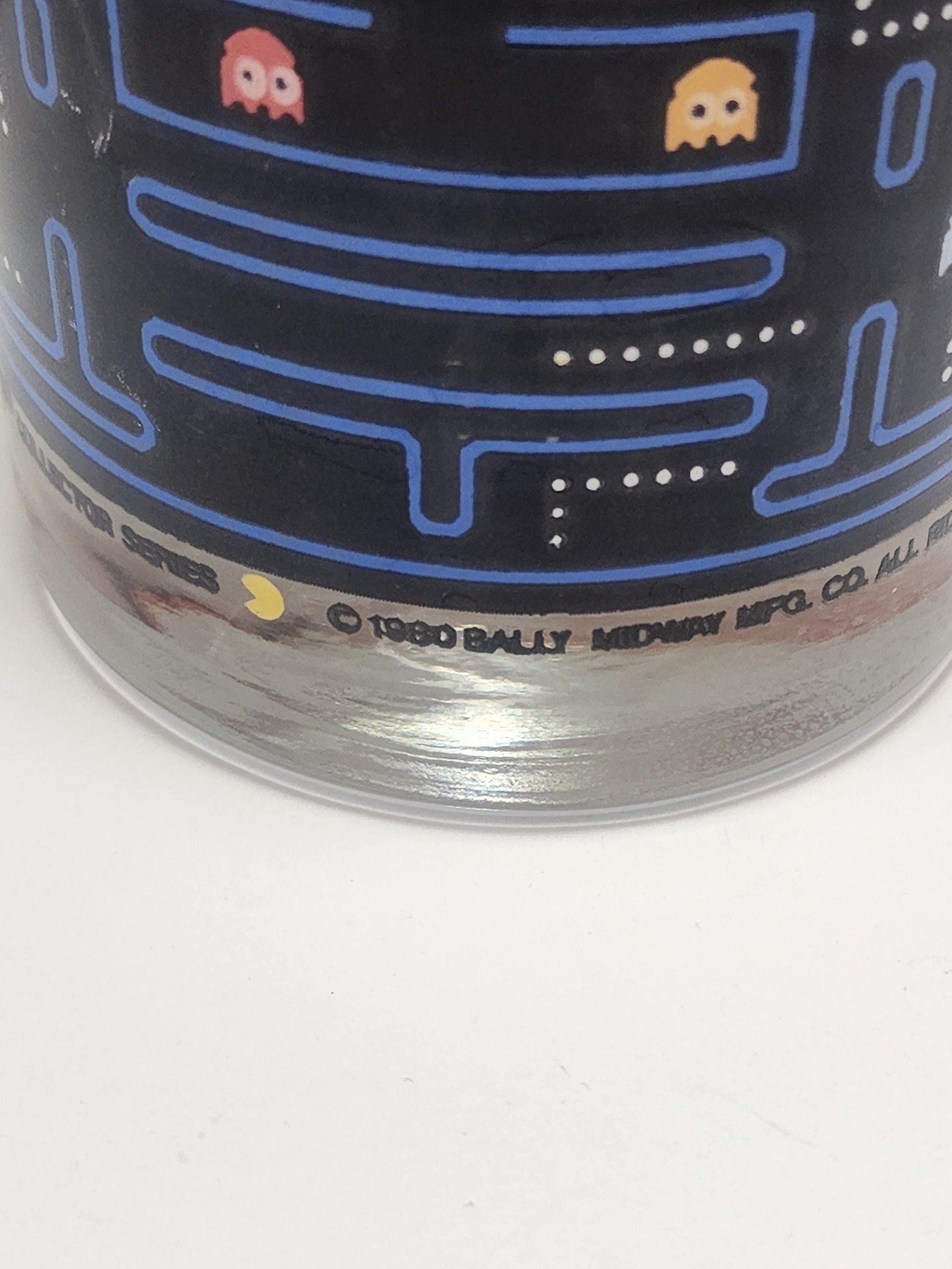 Pacman 1980s Bally Midway Collectable Glass - Glass - Arcade - Arcade Decor - Paxman- Pacman Glass - Vintage Glass - Character Glass