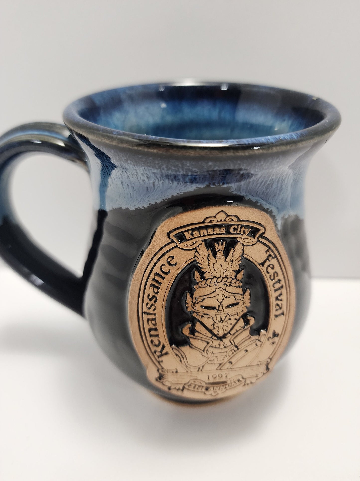 Renaissance 1997 Kansas City Homemade Clay Pottery Coffee Mug - Renaissance - Kansas City - Mugs - Clay - Pottery - Coffee Mug