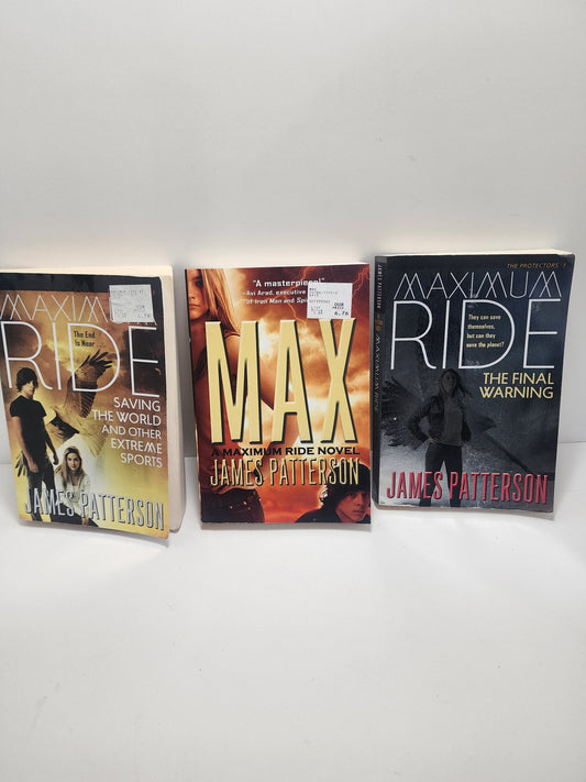 James Patterson Maximum Ride Series Books Lot Of 3 - Books - Book Set - James Patterson - Maximum Ride - Maximum Ride Books