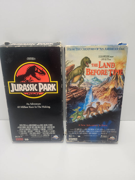 Dinosaurs Vintage Vhs Jurrassic Park and Land Before Time - Vhs - Vintage Vhs - Movies - Dinosaur - Land Before Time - Jurrassic Park