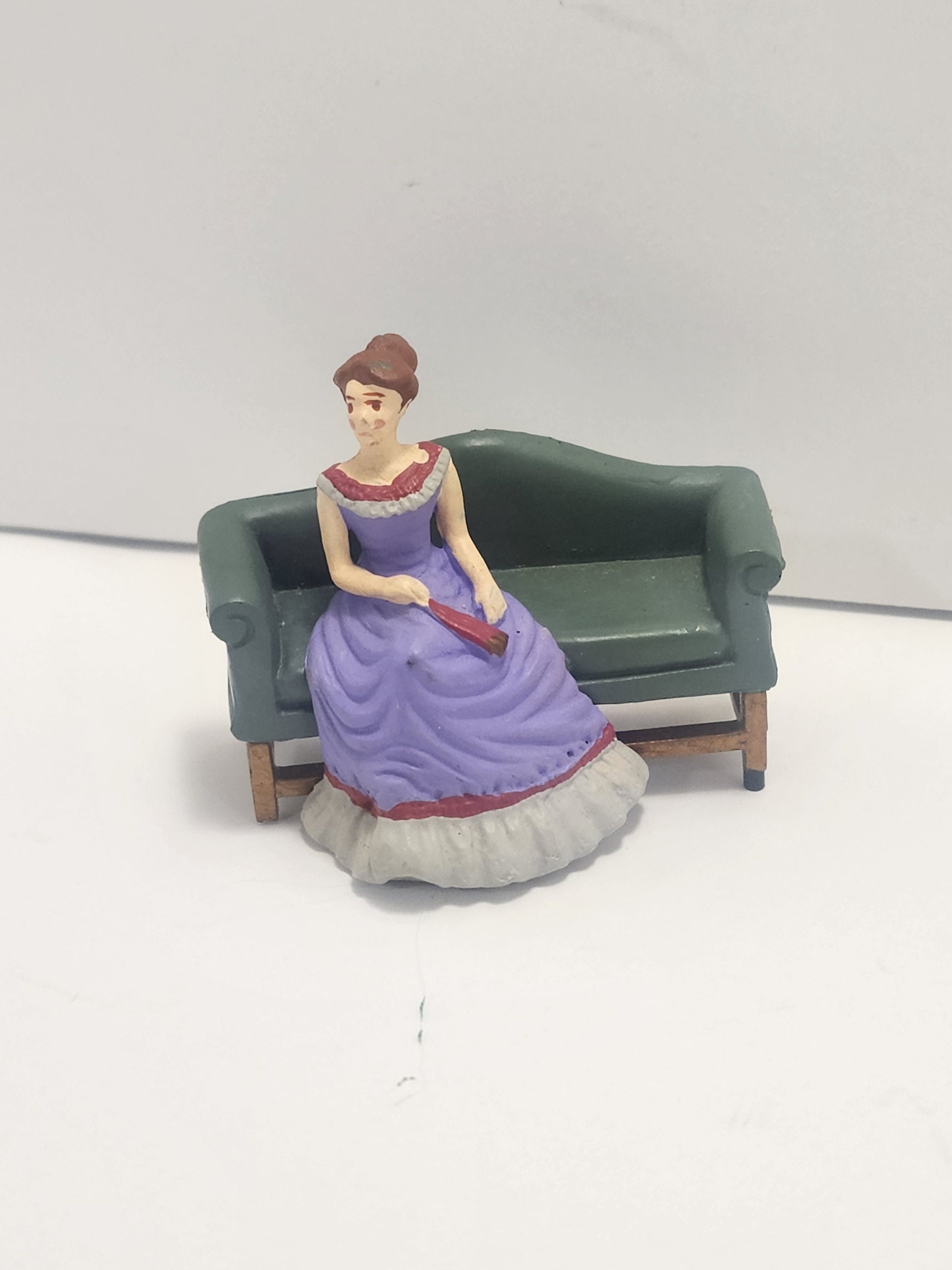 Mr Christmas Holiday Waltz 1996 Purple Women On Sofa - Mr Christmas - Holiday Waltz - Doll House - Holiday - Holiday Games - Holiday Decor