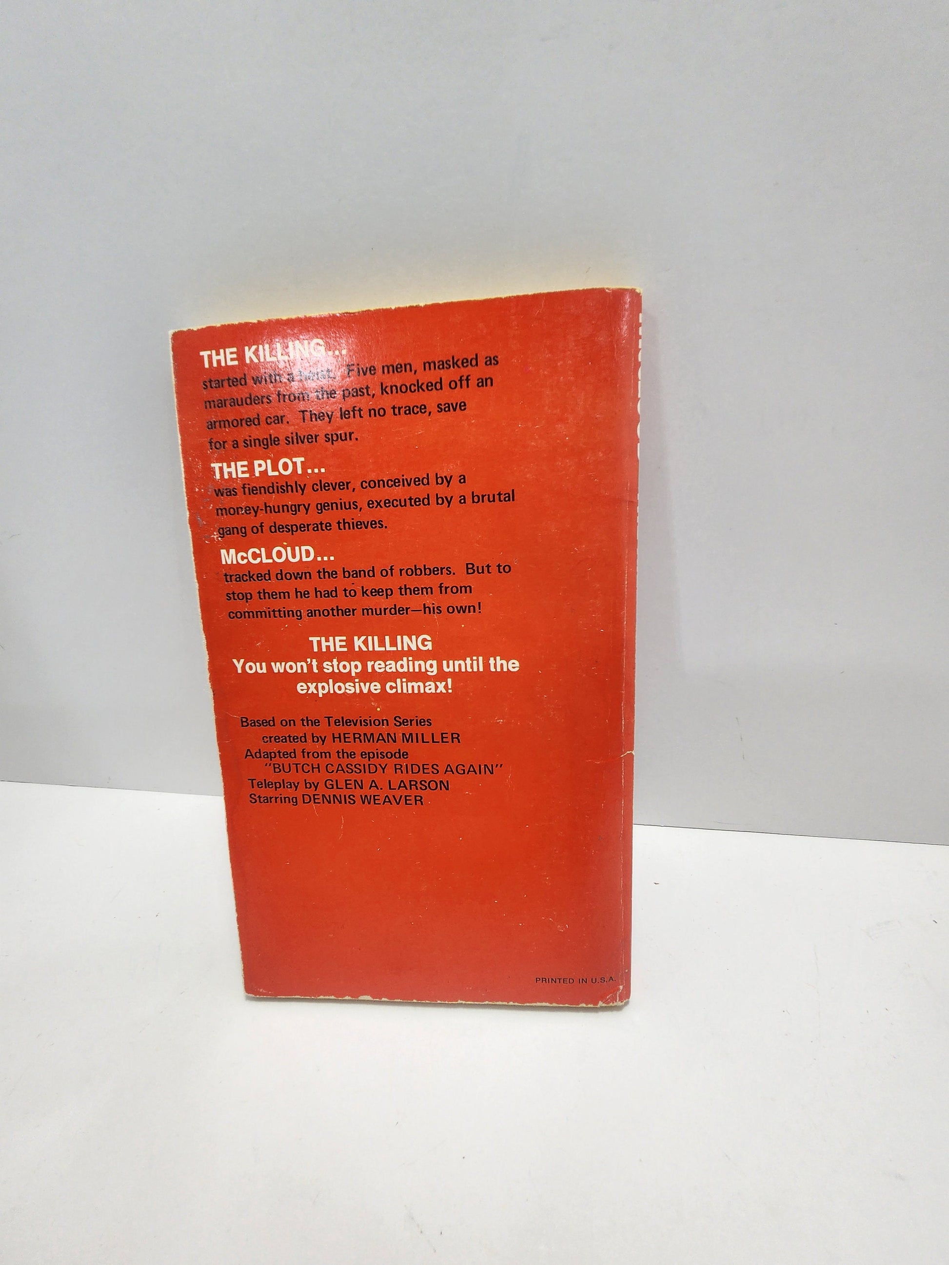 McCloud 1974 Vintage David Wilson Book - NBC - NBC Shows - TV Shows - Vintage Books - David Wilson Books - Book Set - Murder Books - Killing