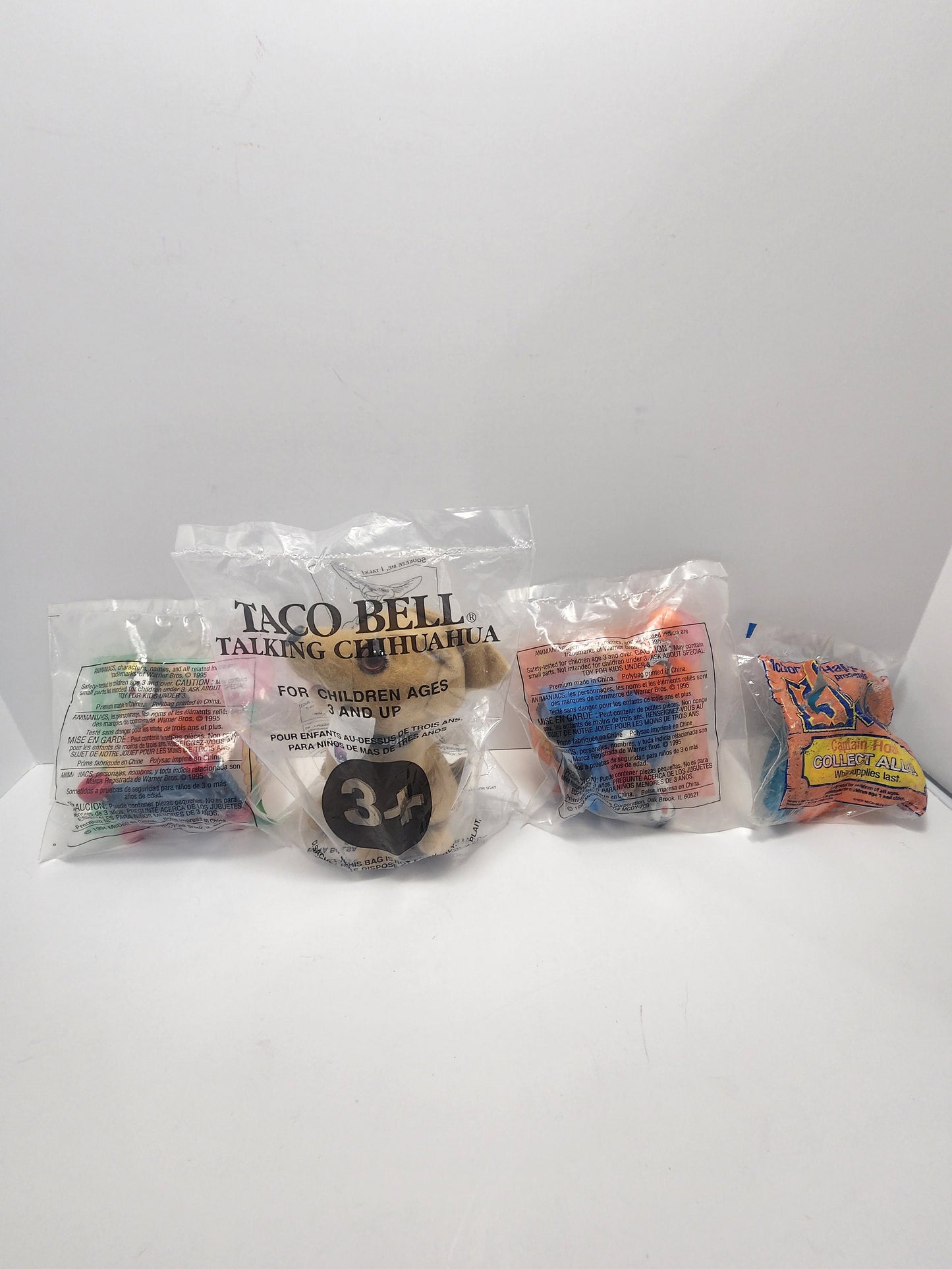 Happy Meal Toys New In Bag - McDonald's Toys - Happy Meal Toys - Taco Bell - Taco Bell Dog - Animaniacs - Toys - Fast Food Toy - Peter Pan