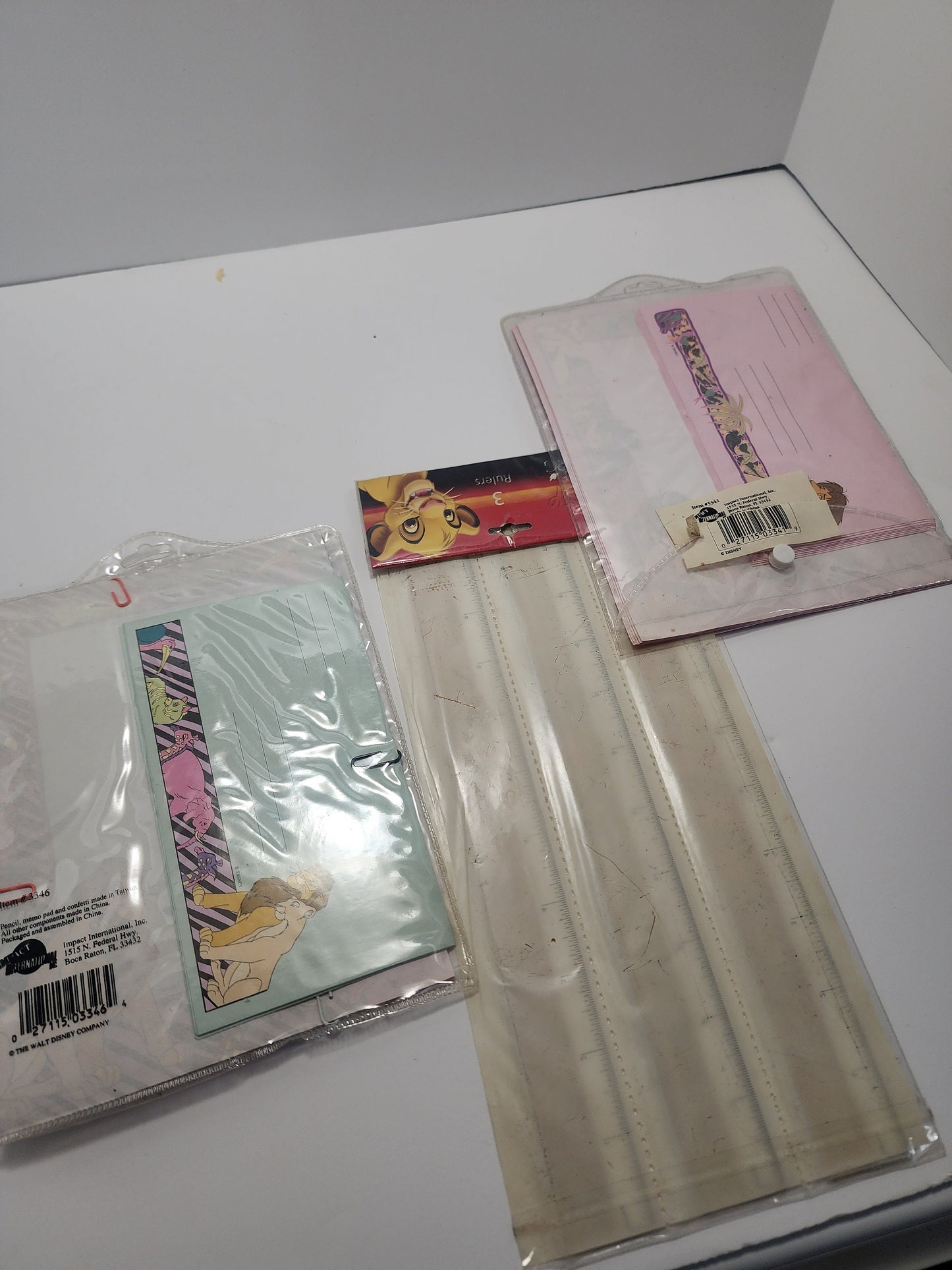 Lion King 1990s Vintage Gear - Disney - Vintage Disney - The Lion King - Simba - Kitche Towel - Stationary - Ruler - School Supplies