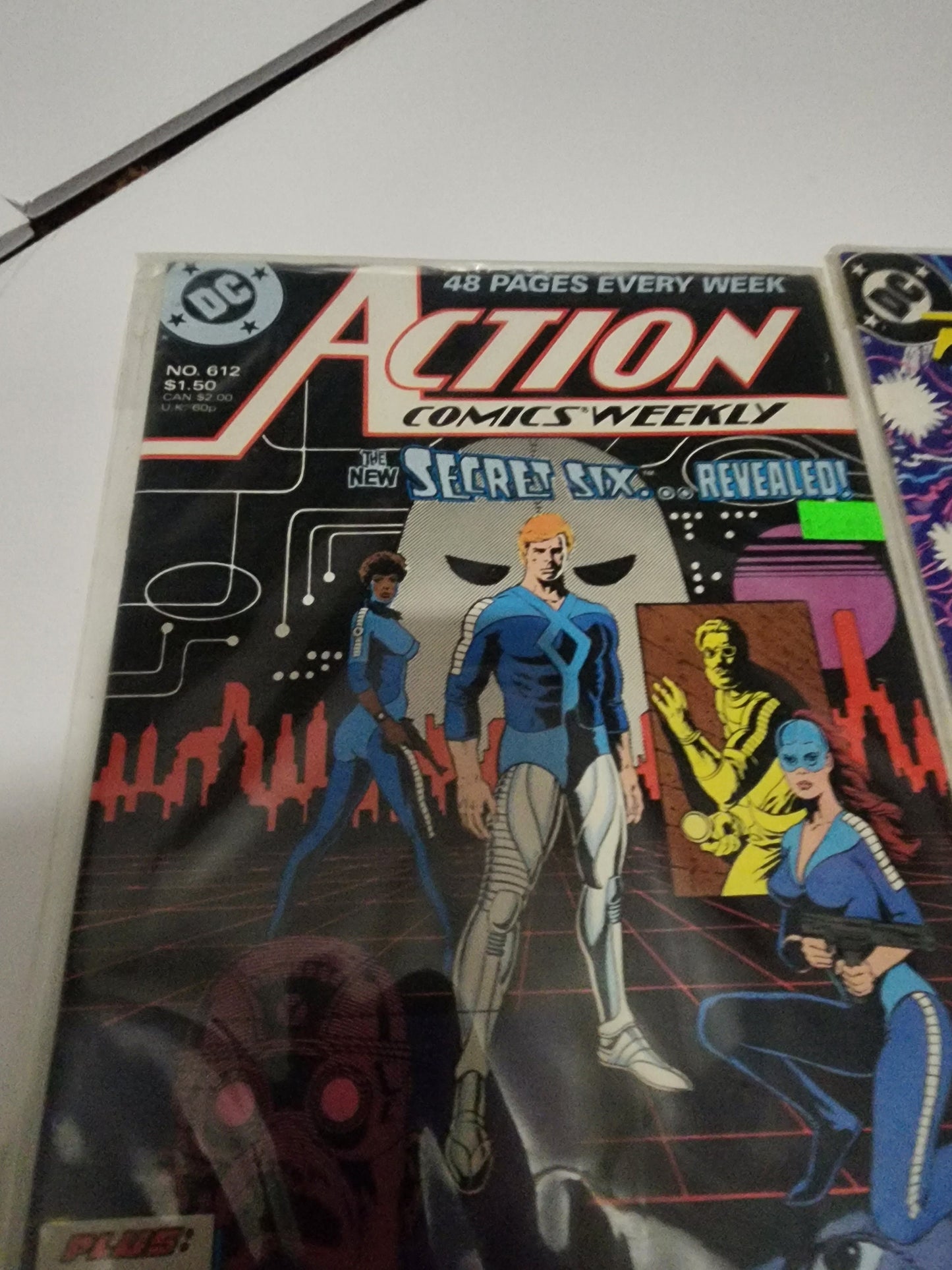 Dc Vintage Comics 1988 Thriller and Action Comics Weekly Lot Of 2 - DC- DC Comics - Comics - Comic Books - Vintage Comic Books