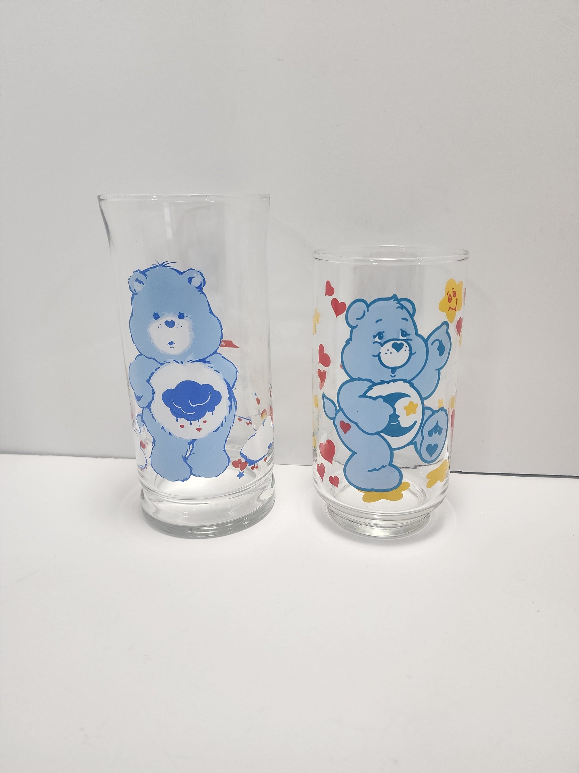 Vintage 1983 Carebears Pizza Hut Collectors Glasses - Pizza Hut Glasses - Carebears - Carebears Glasses - Vintage Glasses - Collectable Glas