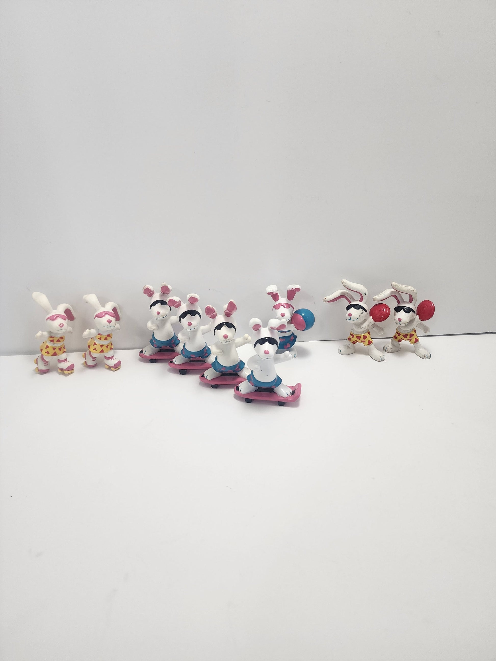 Beach Bunnies Vintage 1989 Applause Pvc Toy Figures - Brach Bunnies - Bunnies - Pvc Toys - Applause Toys - Pvv - Beach Bunny Toys - Vintage