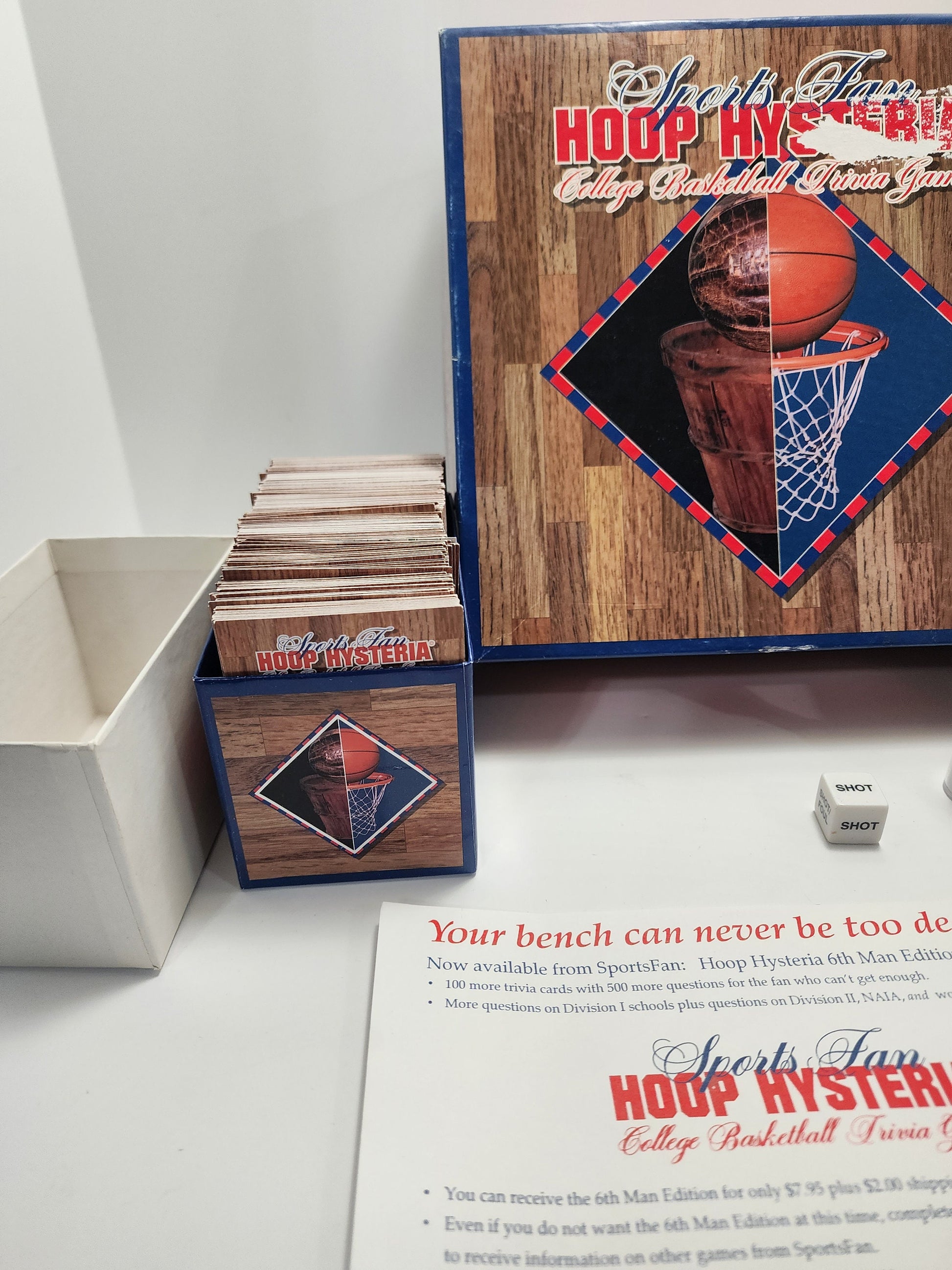 Sports Ncaa Basketball Hoops Hysteria Trivia Board Game - March Madness - Ncaa - College Basketball - Basketball Games - Ncaa Games