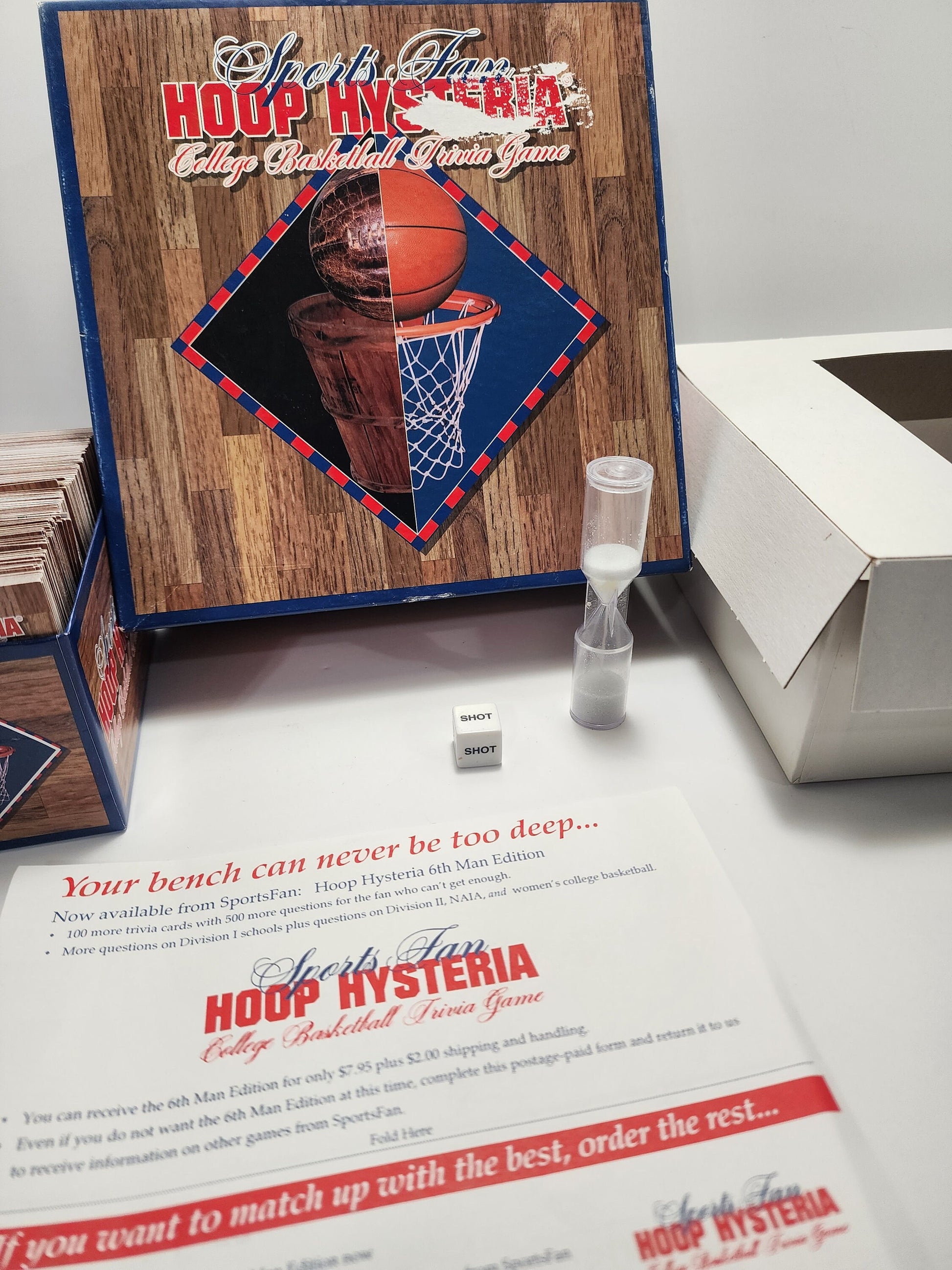 Sports Ncaa Basketball Hoops Hysteria Trivia Board Game - March Madness - Ncaa - College Basketball - Basketball Games - Ncaa Games