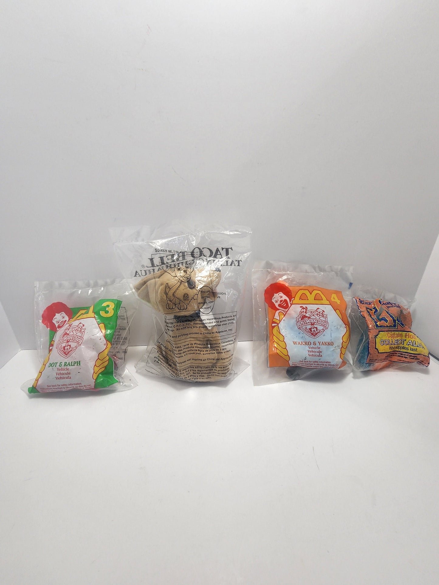 Happy Meal Toys New In Bag - McDonald's Toys - Happy Meal Toys - Taco Bell - Taco Bell Dog - Animaniacs - Toys - Fast Food Toy - Peter Pan