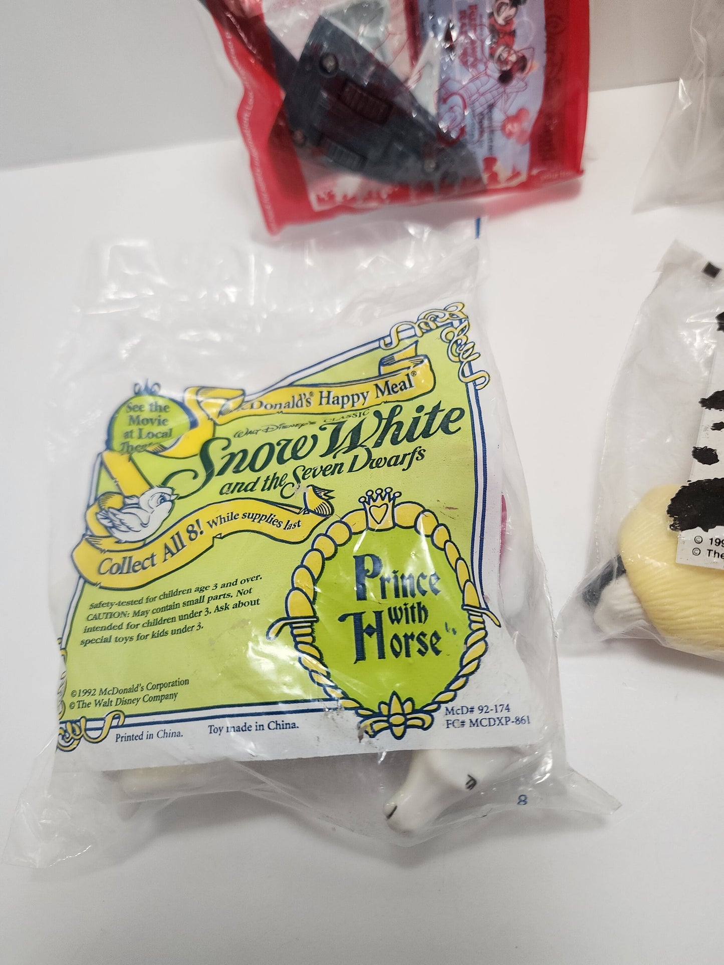Mcdonalds 1990s Disney Happy Meal Toys - Disney - Disney Toys - Snow White - Dalmations - Beauty and the Beast - Disney Toys - 1990s Toys