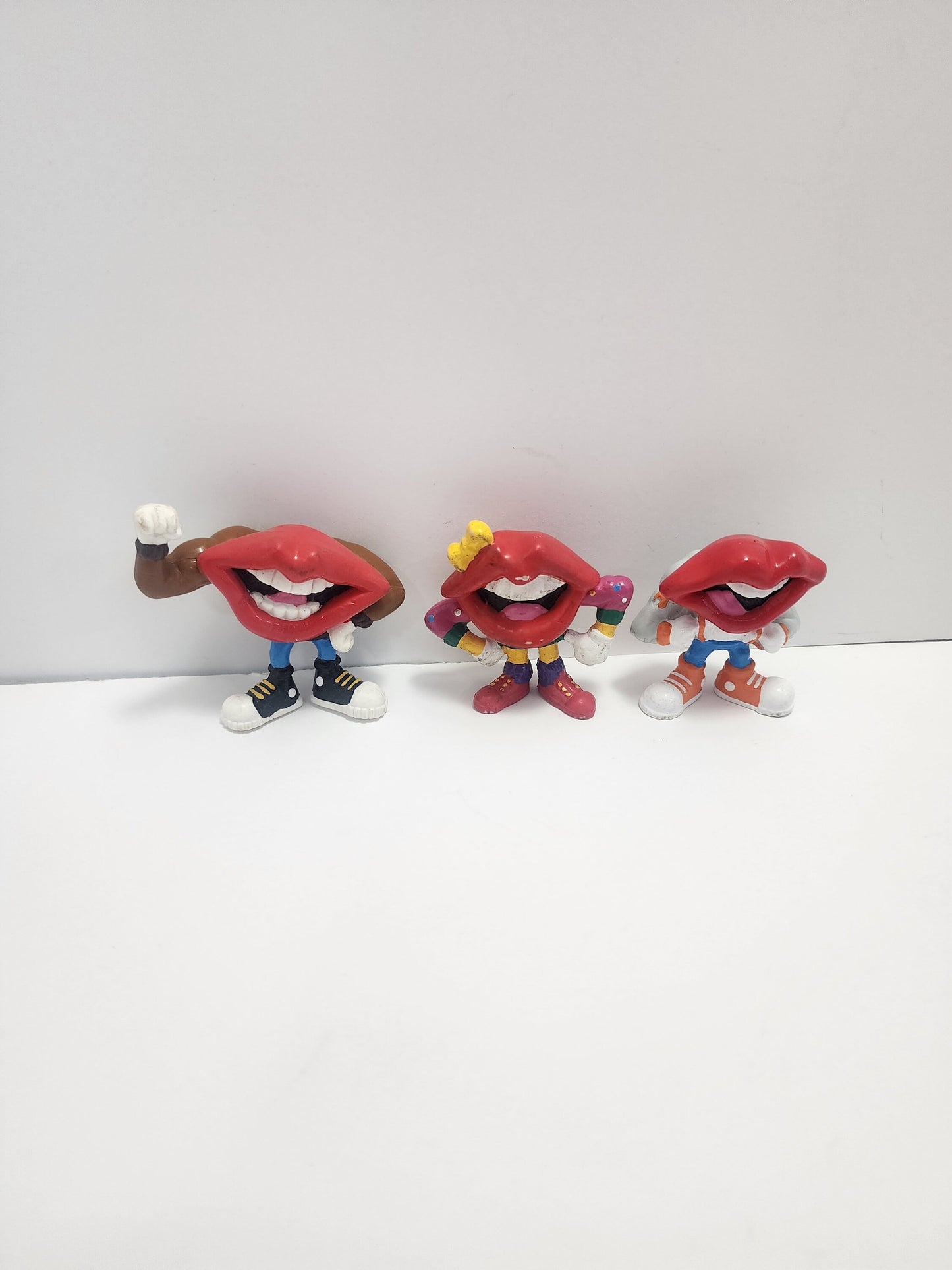 Tang Lips Pvc Figures - General Mills - General Mills Toys - Cereal Toys - 1980s Toys - Pvc Figures - Tang - Lips - Kiss - Toys