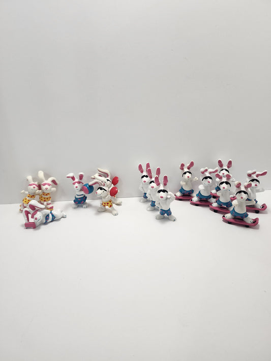 Beach Bunnies Vintage 1989 Applause Pvc Toy Figures - Brach Bunnies - Bunnies - Pvc Toys - Applause Toys - Pvv - Beach Bunny Toys - Vintage