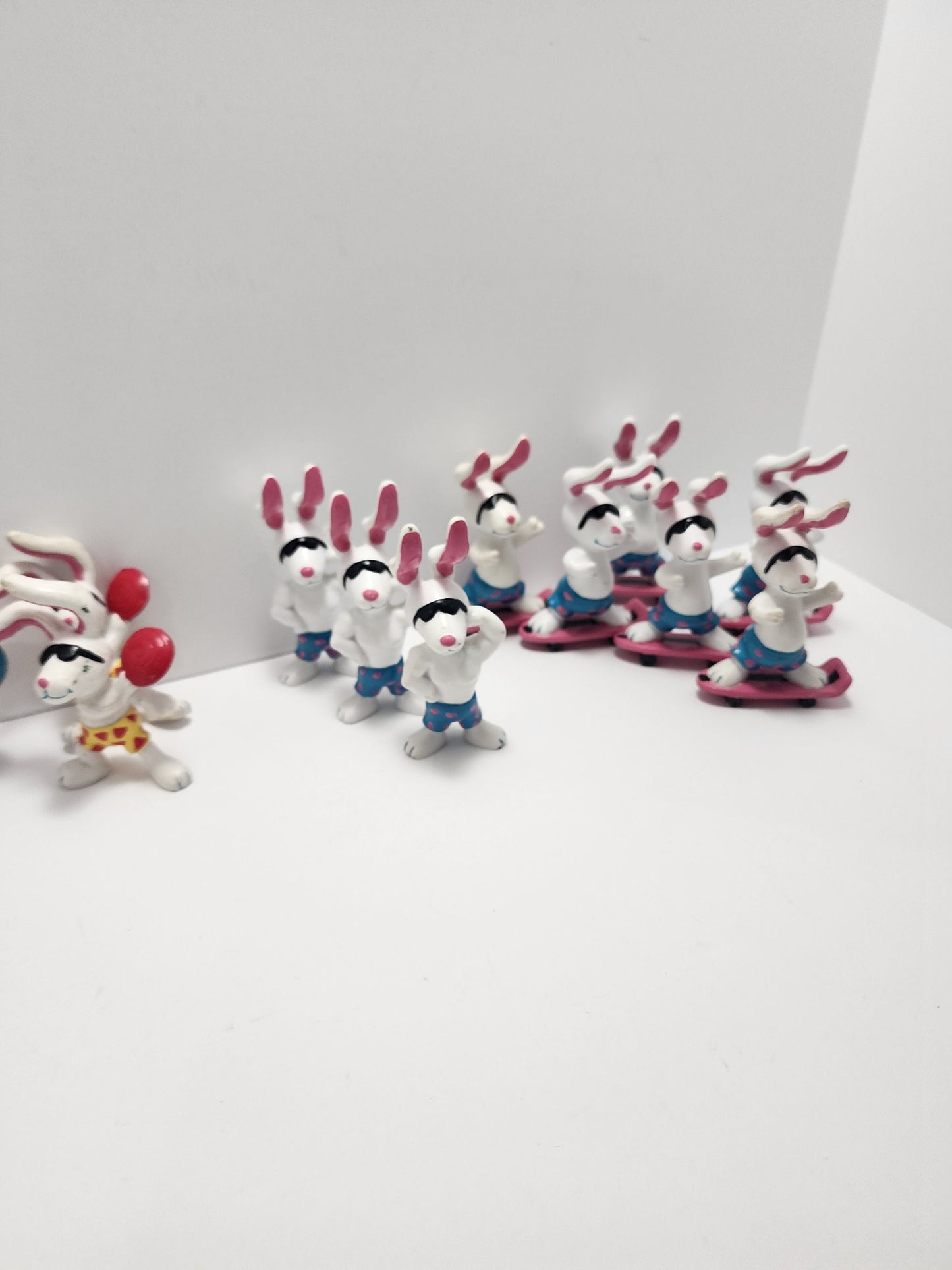 Beach Bunnies Vintage 1989 Applause Pvc Toy Figures - Brach Bunnies - Bunnies - Pvc Toys - Applause Toys - Pvv - Beach Bunny Toys - Vintage