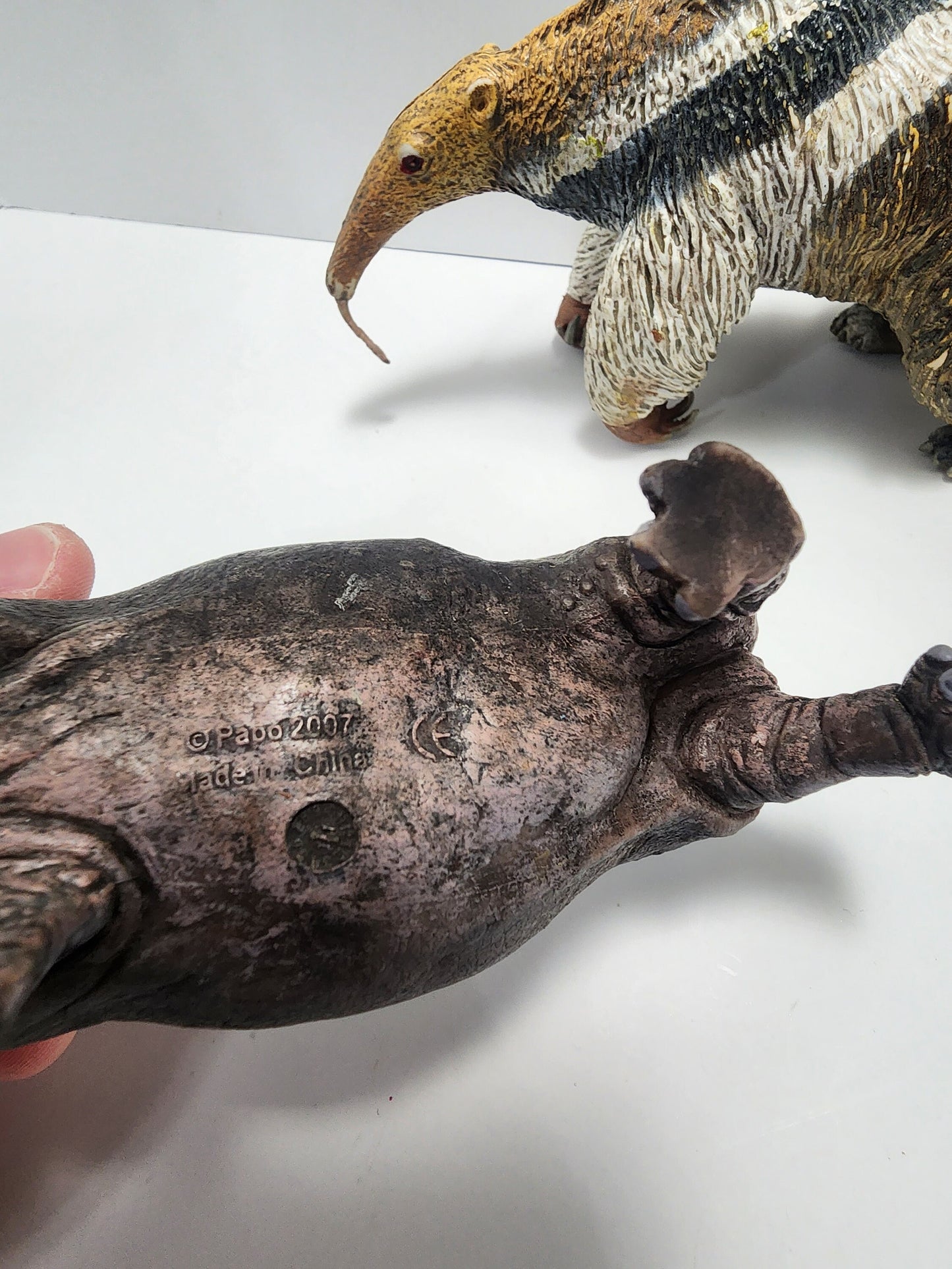 Schleich Animal Toy Figures Hippopotamus and Anteater - Ant Eater - Hippopotamus - Hippos - Animals - Animal Toys - Schleich Toys