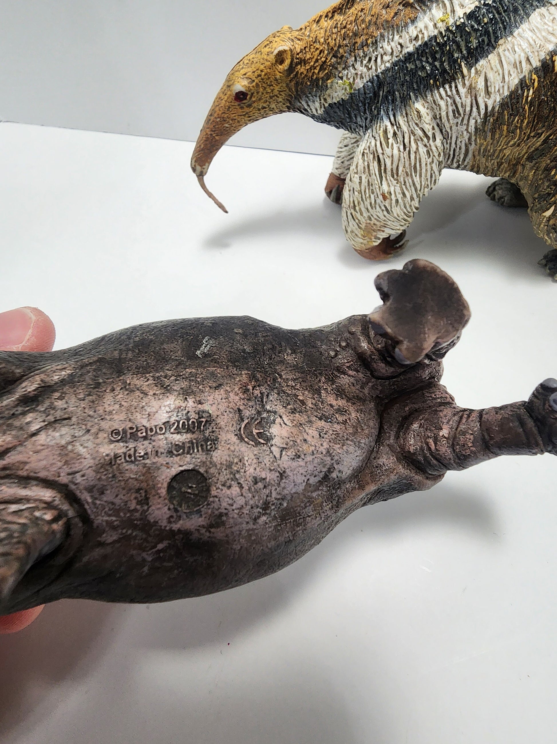 Schleich Animal Toy Figures Hippopotamus and Anteater - Ant Eater - Hippopotamus - Hippos - Animals - Animal Toys - Schleich Toys