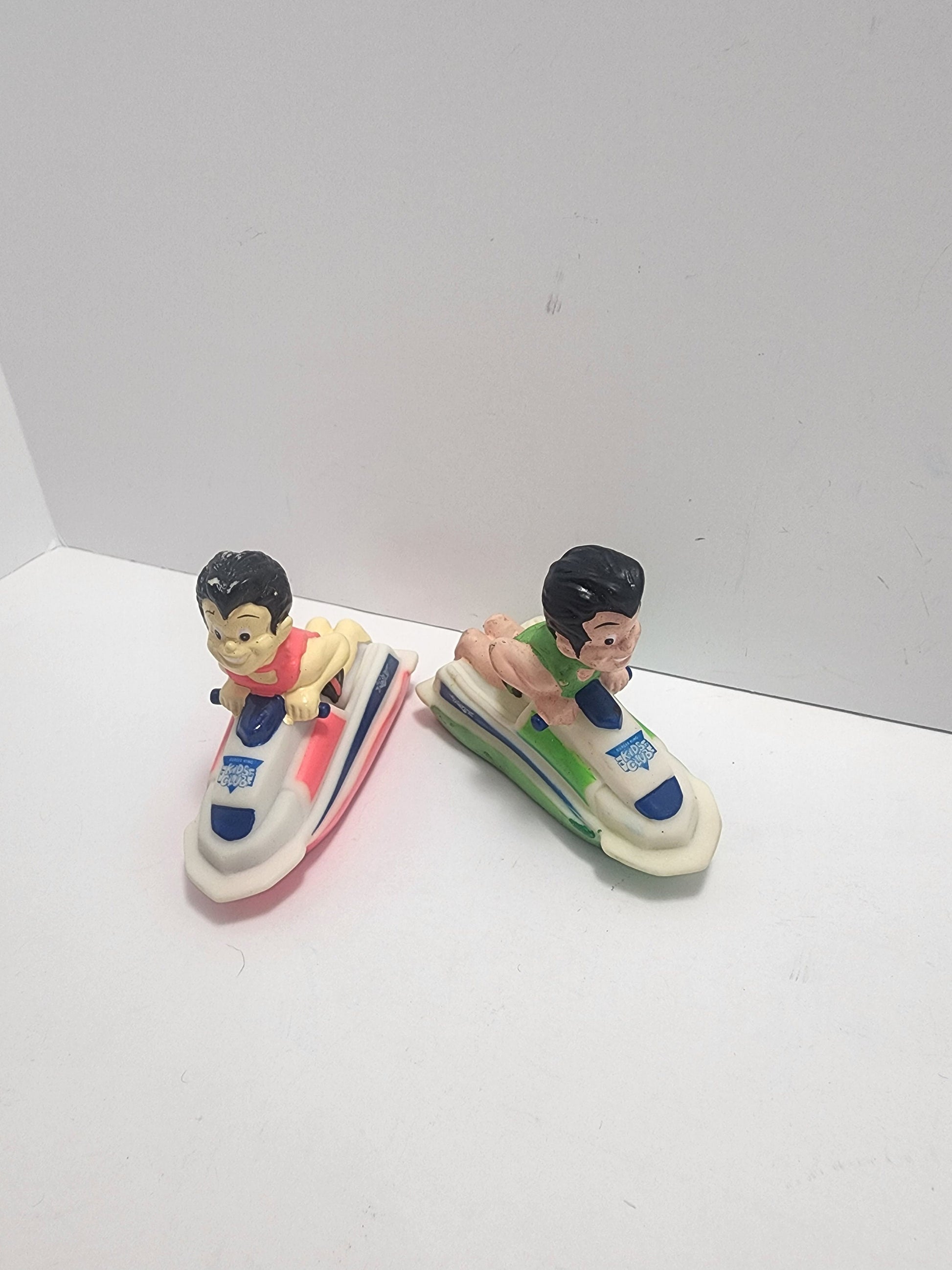 Watermates Vintage 1991 Wingo On Jetski Lot Of 2 - Fast Food Toys - Burger King Toys - Watermates - Vintage Toys