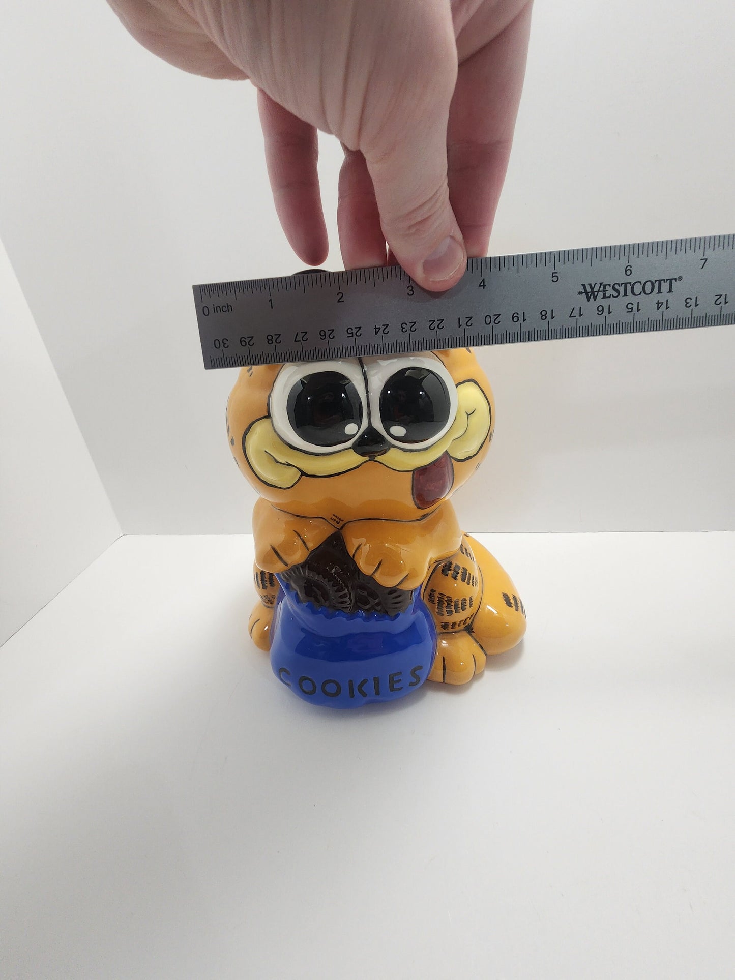 Garfield 1980s Ceramic Cookies Collectable Coin Bank - Garfield - Ceramic Bank - Coin Bank - Garfield Toys