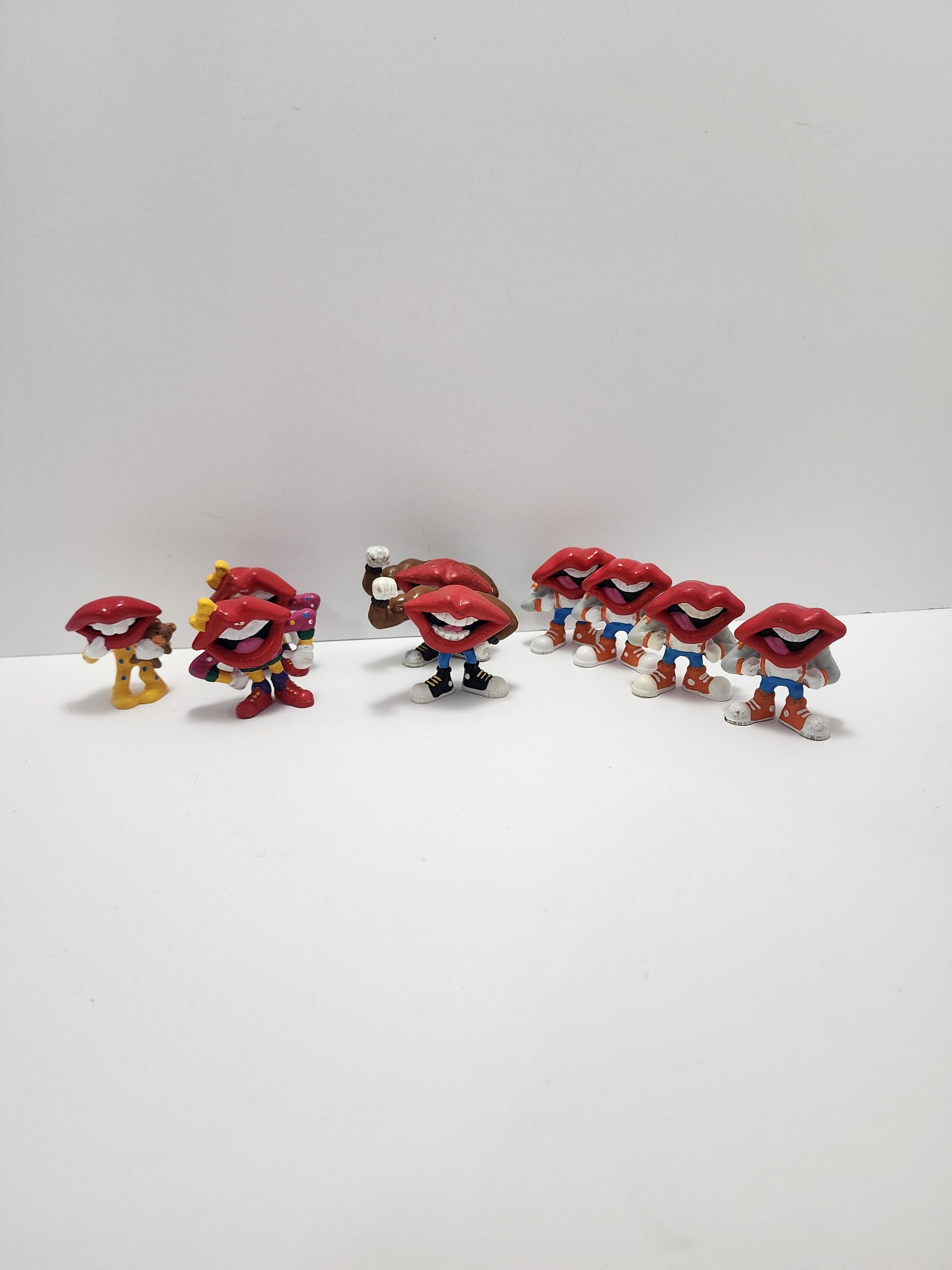 Tang Lips Pvc Figures - General Mills - General Mills Toys - Cereal Toys - 1980s Toys - Pvc Figures - Tang - Lips - Kiss - Toys