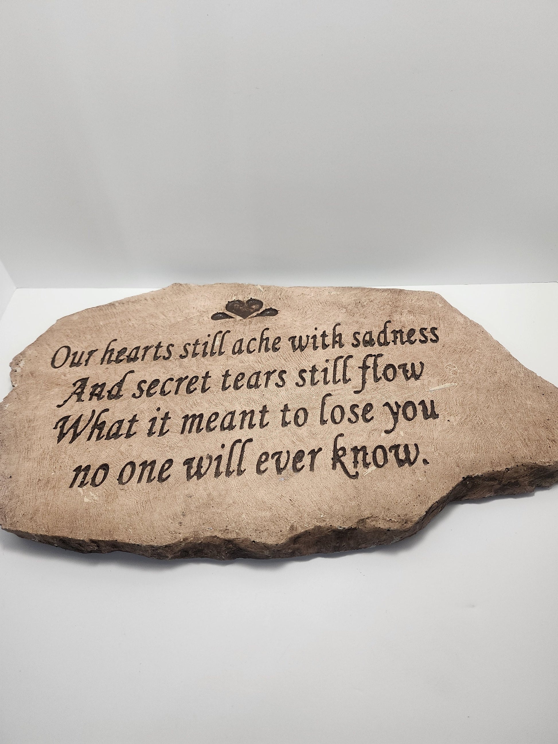 Decorative Stone Family Loss - Family - Decor - Garden Decor - Stone Decor - Lost Ones - Love - Love Decor - Gravestone - Cemetery