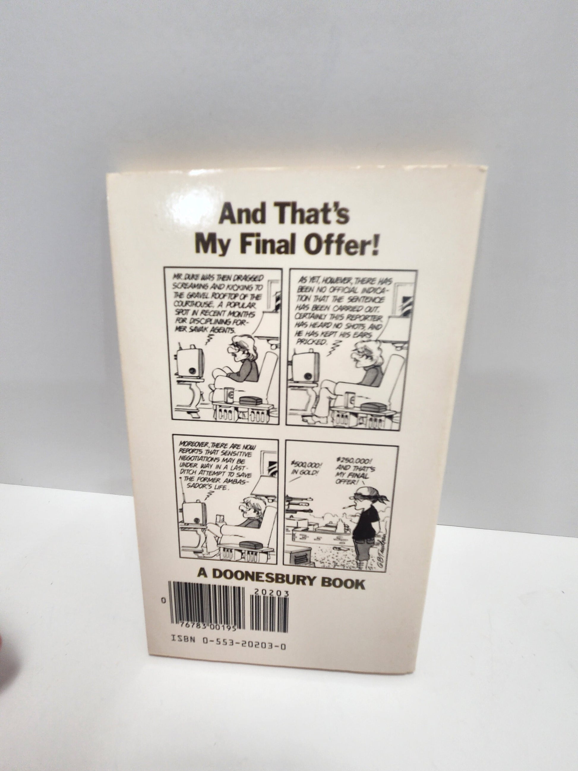 And That's My Final Offer A Doonesbury Book By G.B Trudeau - Doonesbury Books - And That's My Final Offer - G B Trudeau