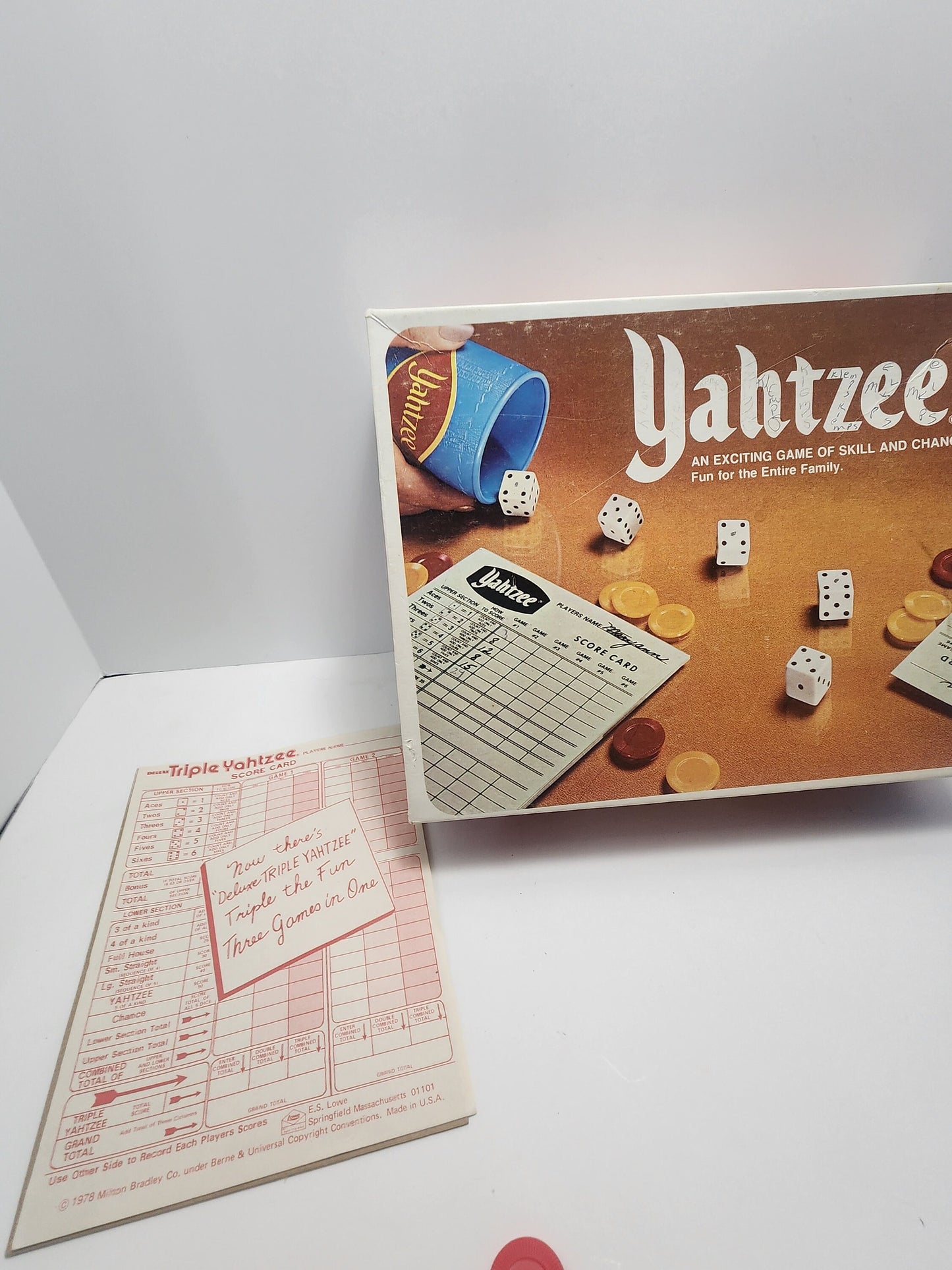 Yahtzee 1978 Vintage Milton Bradley Game - Yahtzee - Family Games - Family Game Night - Vintage Games - Games - Yahtzee