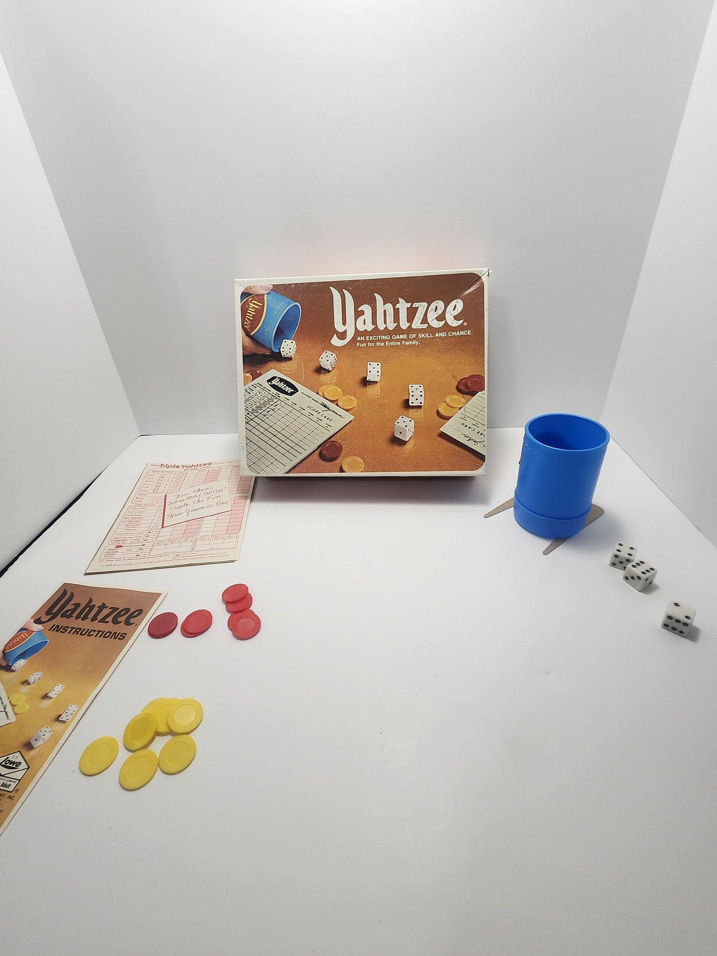 Yahtzee 1978 Vintage Milton Bradley Game - Yahtzee - Family Games - Family Game Night - Vintage Games - Games - Yahtzee