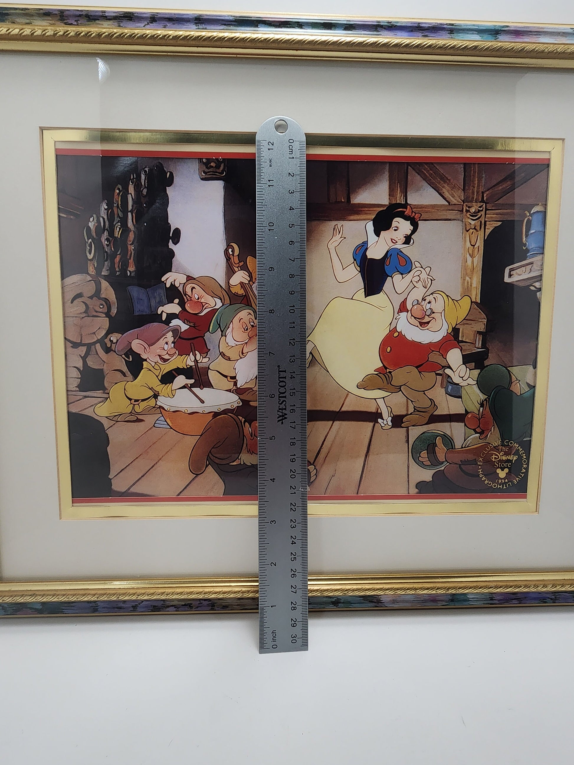 Snow White Official Disney Store Exclusive Lilthograph Framed Artwork - Disney - Disney Store - Disney Exclusive - Snow White - Seven Dwarfs