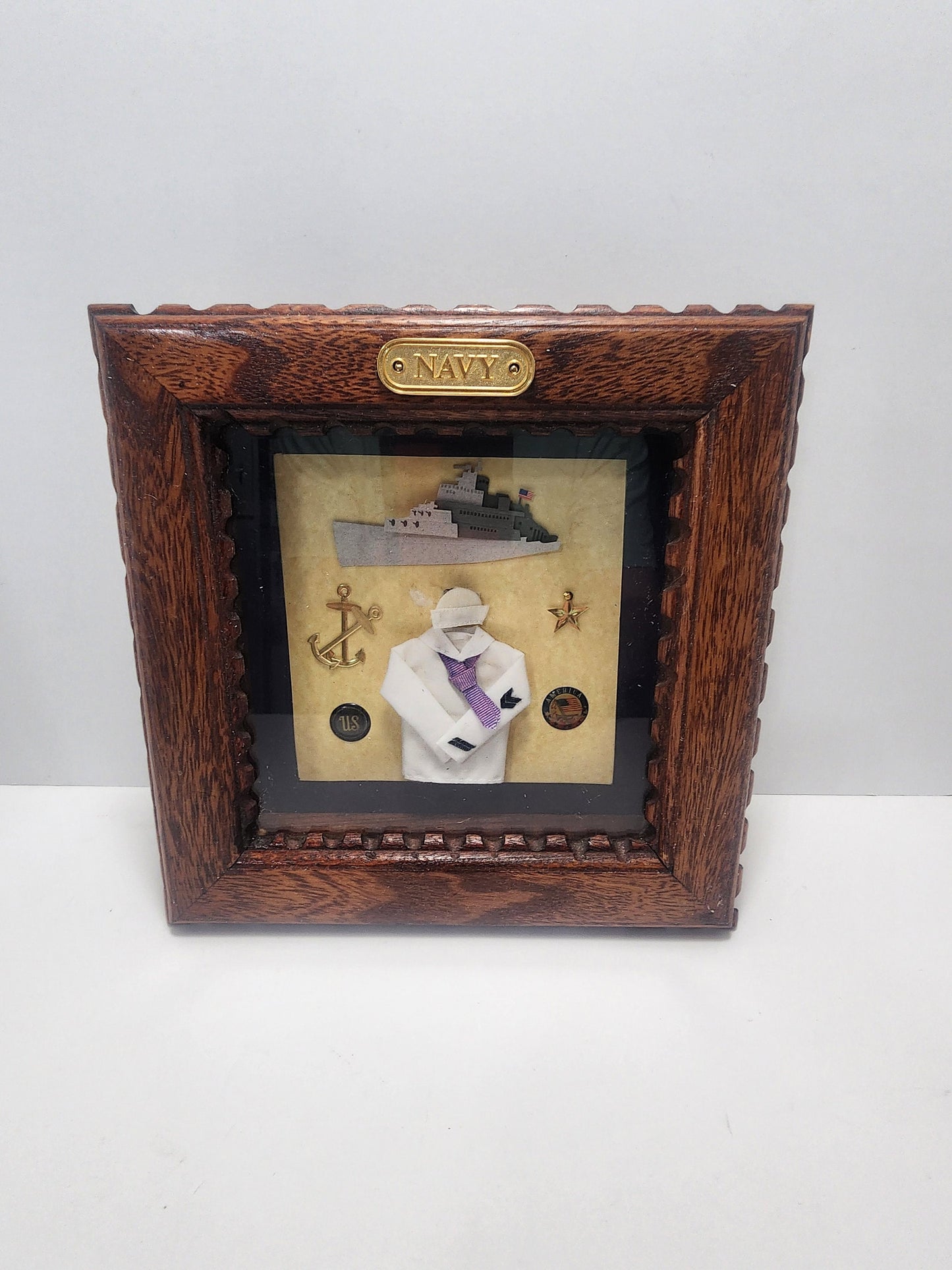 Navy Decorative Wall Hanging Plaque - Navy - Service Gift - Navy Gift - Army - Army Decor - Veterans - Veterans Day - Veterans Gift