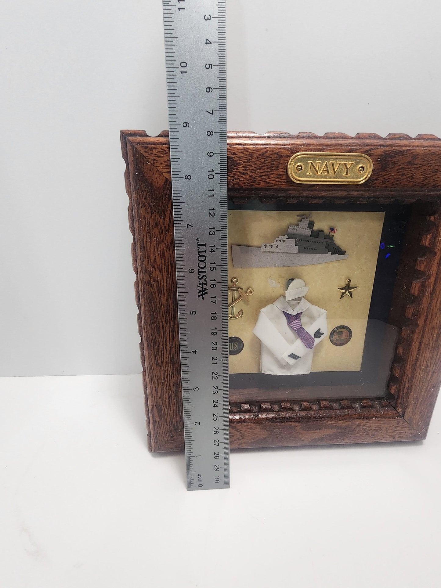 Navy Decorative Wall Hanging Plaque - Navy - Service Gift - Navy Gift - Army - Army Decor - Veterans - Veterans Day - Veterans Gift