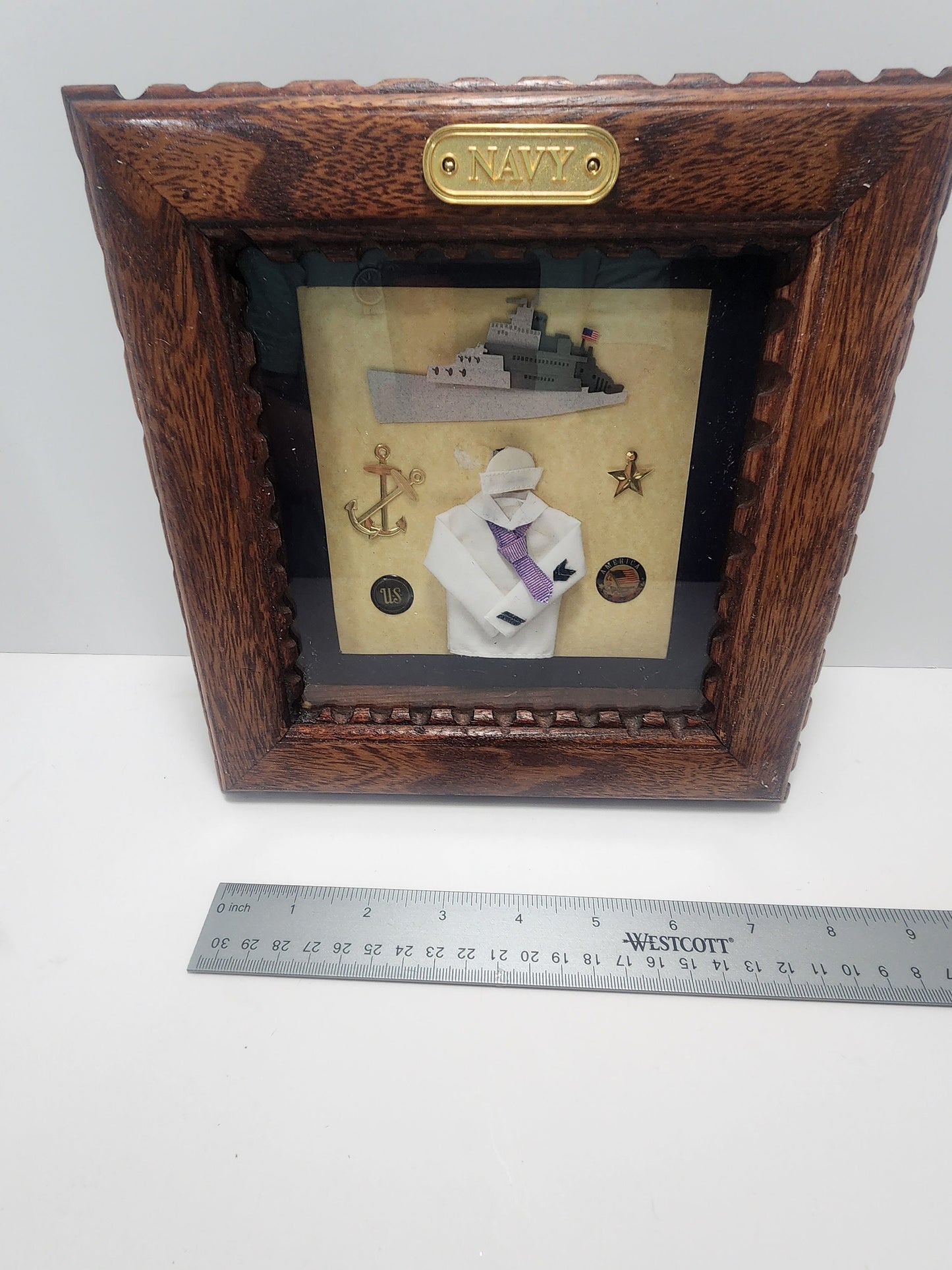 Navy Decorative Wall Hanging Plaque - Navy - Service Gift - Navy Gift - Army - Army Decor - Veterans - Veterans Day - Veterans Gift