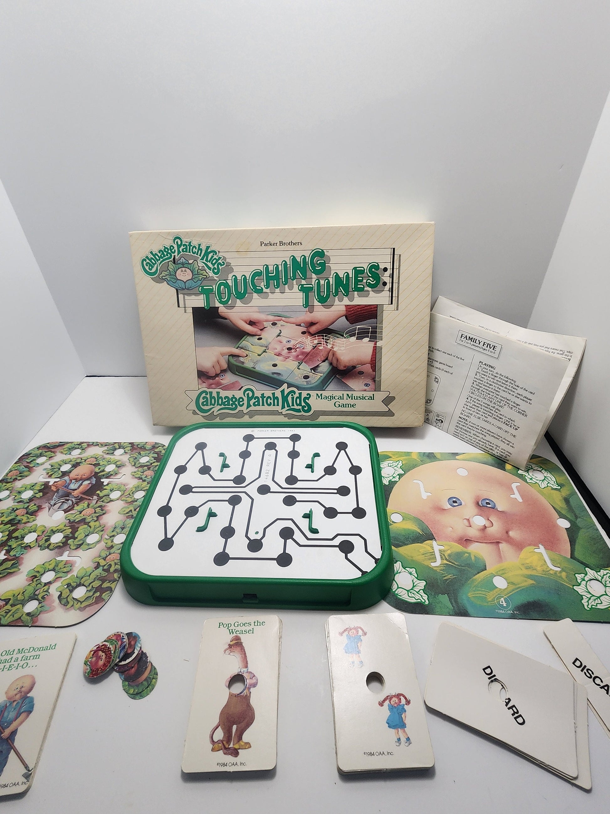 Cabbage Patch Kids Parker Brothers Board Game Vintage 1980s Touching Tunes - Board Games - Vintage Board Games - Games - Cabbage Patch Kids