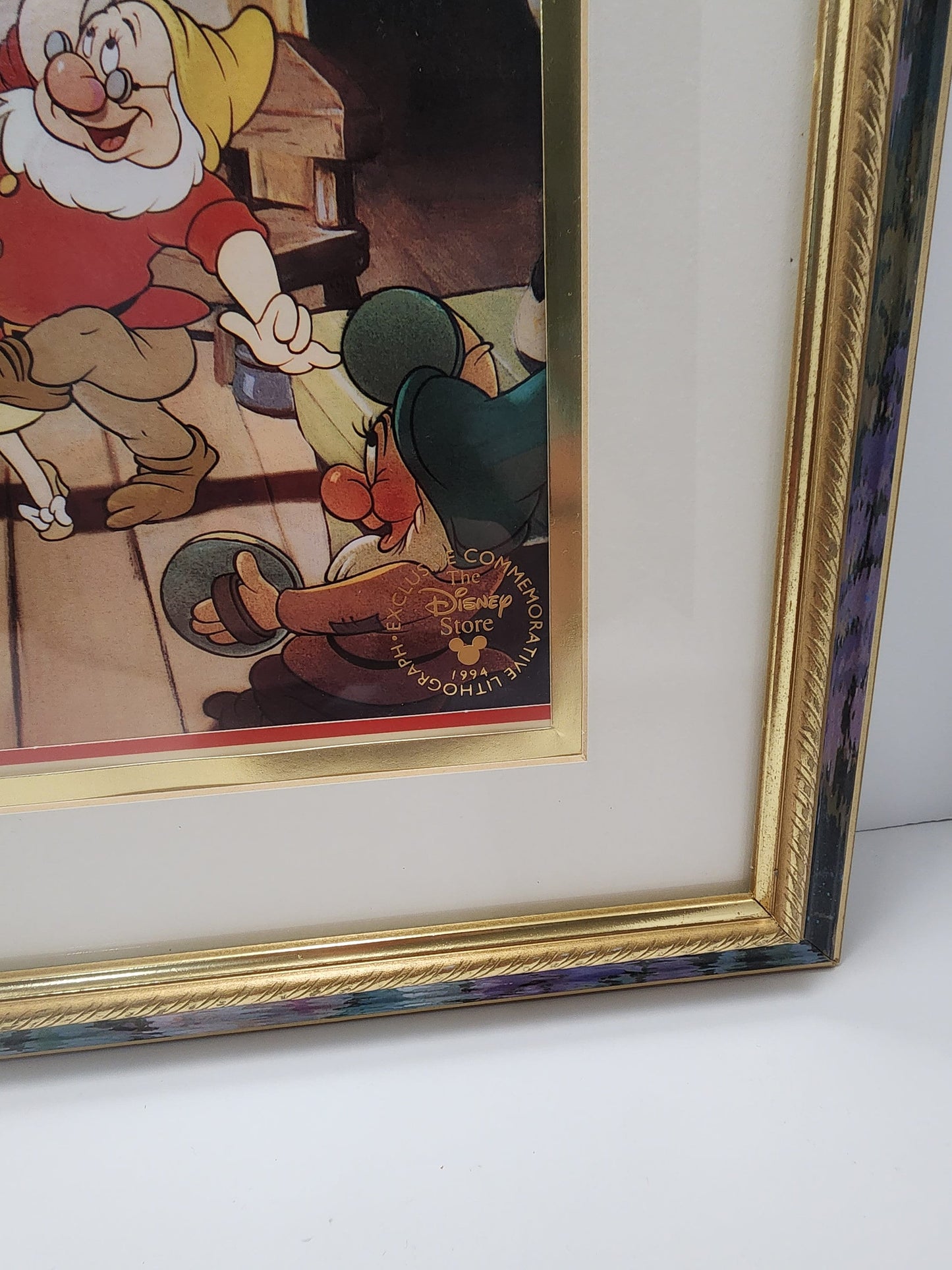 Snow White Official Disney Store Exclusive Lilthograph Framed Artwork - Disney - Disney Store - Disney Exclusive - Snow White - Seven Dwarfs