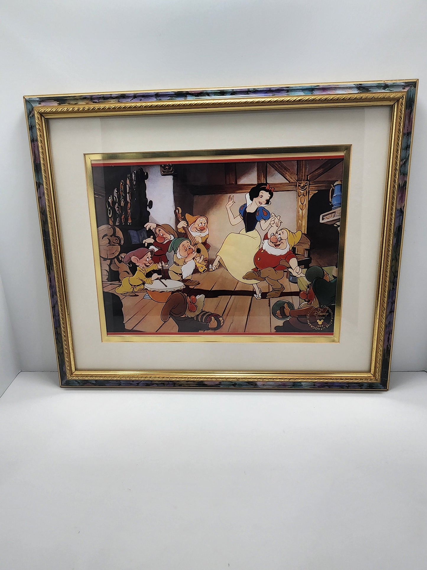 Snow White Official Disney Store Exclusive Lilthograph Framed Artwork - Disney - Disney Store - Disney Exclusive - Snow White - Seven Dwarfs