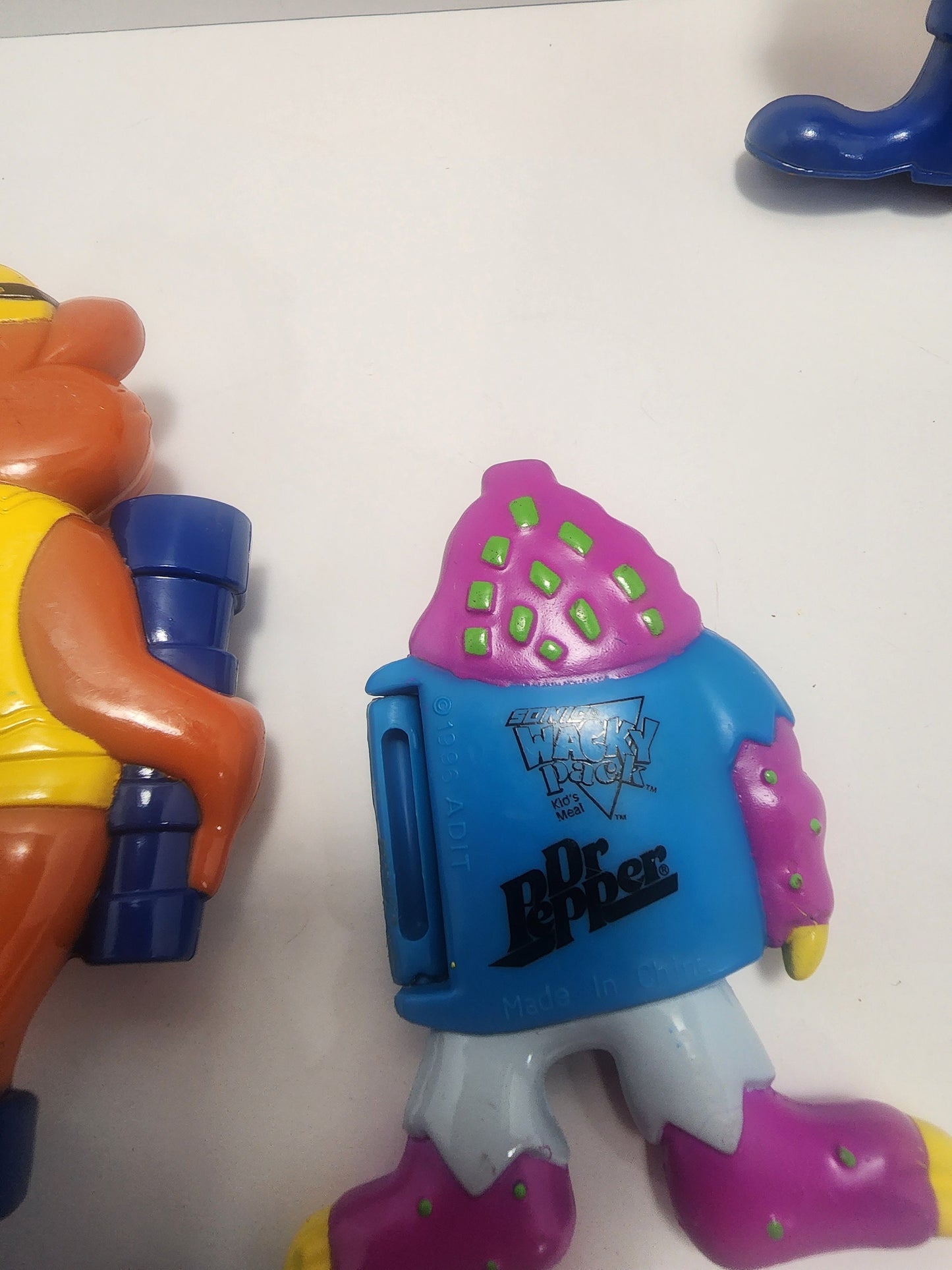 Vintage 1990s Toys - Sonic Toys - Wacky Pack - Dr Pepper - Applause Toys