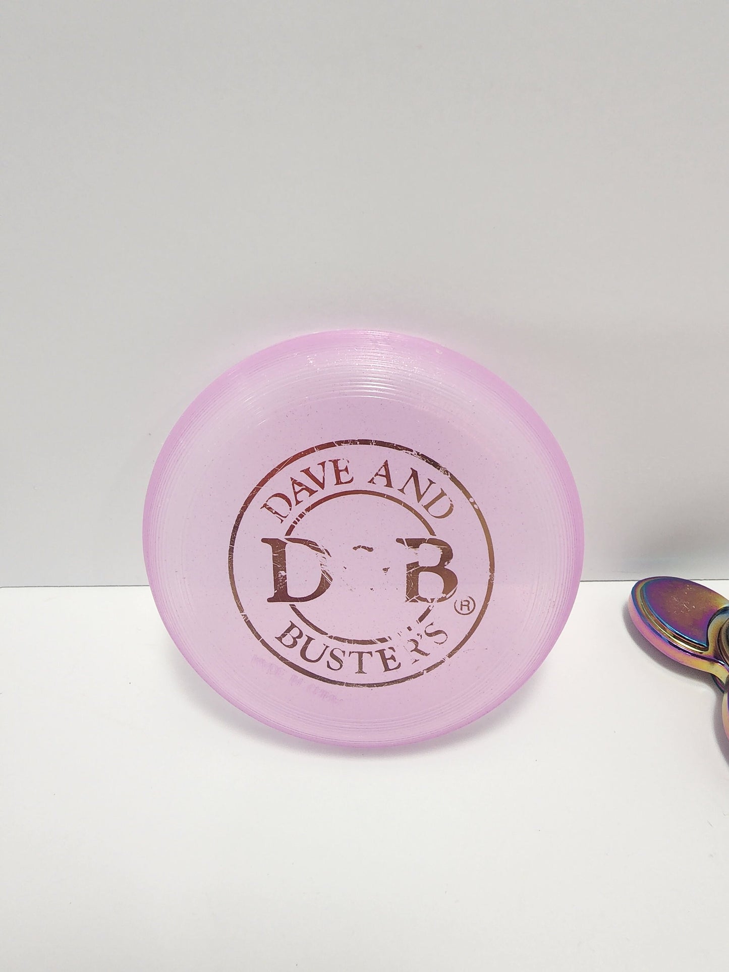 Dave and Busters Frisbee with Fidget Spinner - Fidget Spinner - Frisbee - Dave and Busters